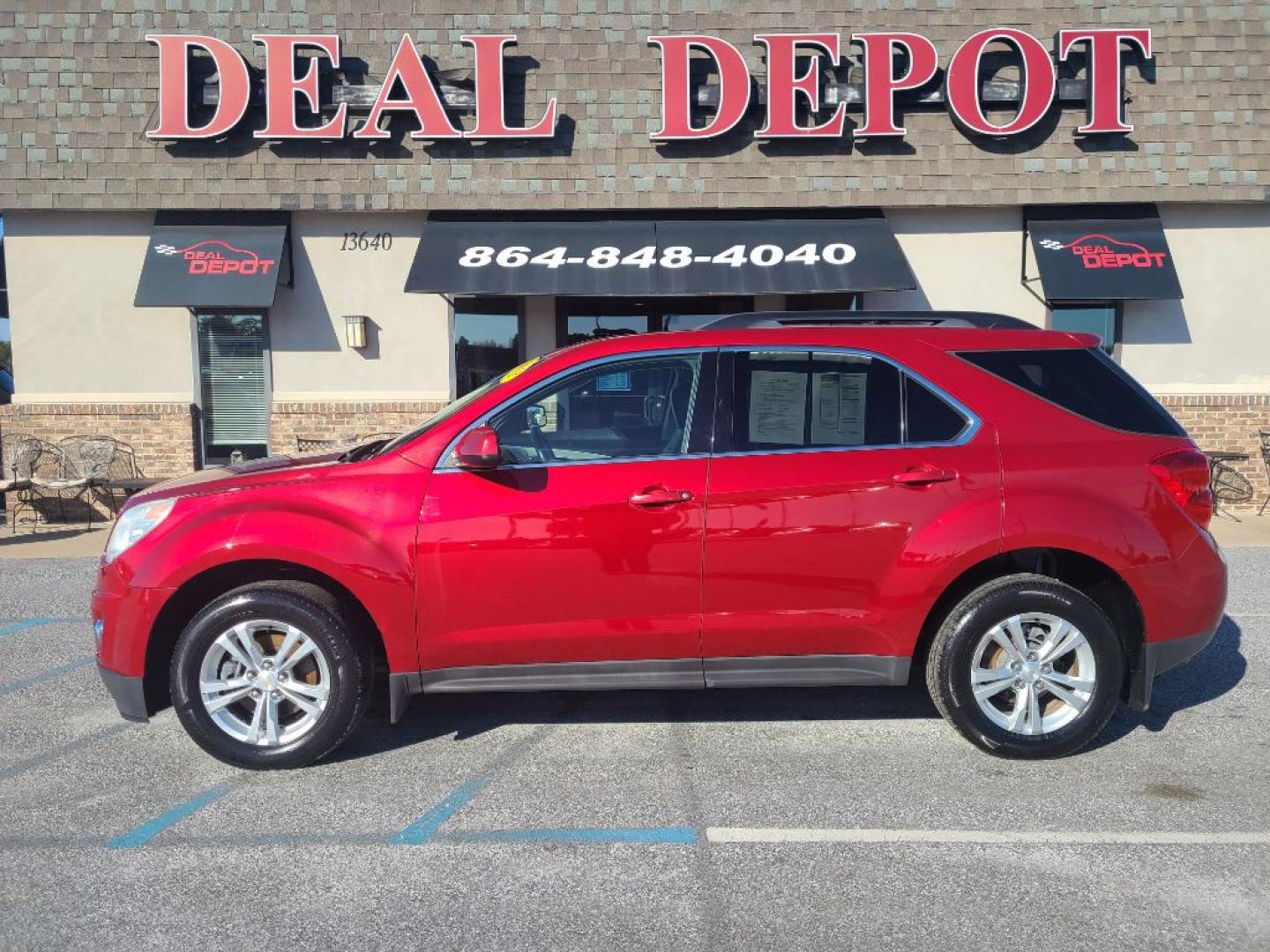2013 RED CHEVROLET EQUINOX LT (1GNALPEK8DZ) with an 2.4L engine, Automatic transmission, located at 13640 E Wade Hampton Blvd, Greer, SC, 29651, (864) 848-4040, 34.950825, -82.197464 - Photo#0
