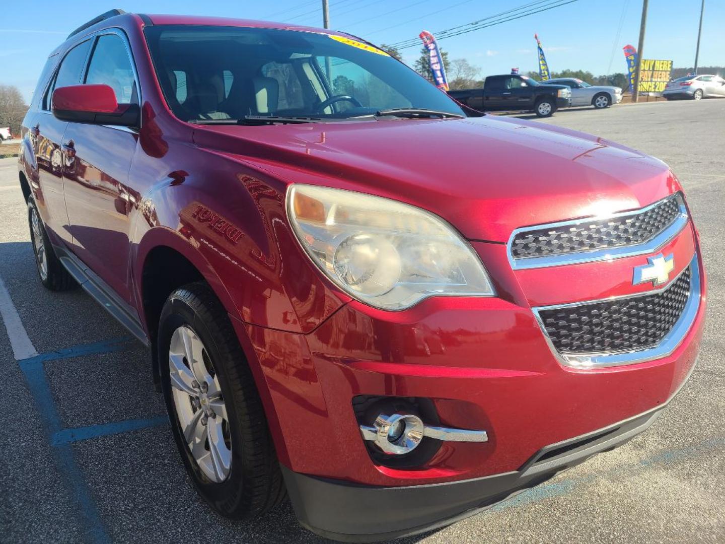 2013 RED CHEVROLET EQUINOX LT (1GNALPEK8DZ) with an 2.4L engine, Automatic transmission, located at 13640 E Wade Hampton Blvd, Greer, SC, 29651, (864) 848-4040, 34.950825, -82.197464 - Photo#3