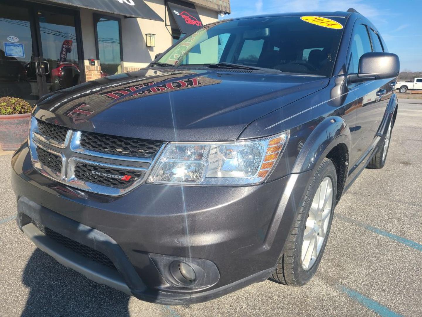 2014 GRAY DODGE JOURNEY SXT (3C4PDCBB4ET) with an 2.4L engine, Automatic transmission, located at 13640 E Wade Hampton Blvd, Greer, SC, 29651, (864) 848-4040, 34.950825, -82.197464 - Photo#1