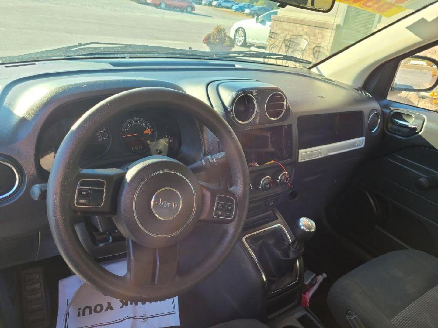 2014 BLACK JEEP COMPASS SPORT (1C4NJCBA8ED) with an 2.0L engine, Continuously Variable transmission, located at 13640 E Wade Hampton Blvd, Greer, SC, 29651, (864) 848-4040, 34.950825, -82.197464 - Photo#8