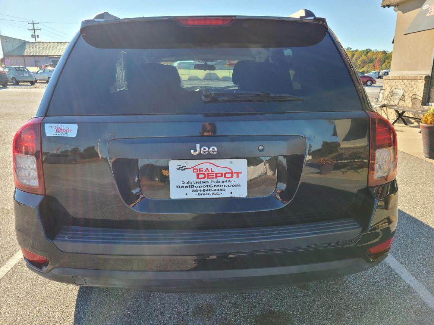 2014 BLACK JEEP COMPASS SPORT (1C4NJCBA8ED) with an 2.0L engine, Continuously Variable transmission, located at 13640 E Wade Hampton Blvd, Greer, SC, 29651, (864) 848-4040, 34.950825, -82.197464 - Photo#5
