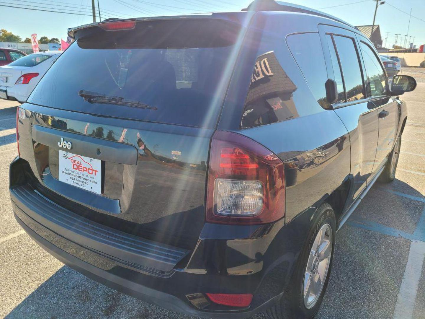 2014 BLACK JEEP COMPASS SPORT (1C4NJCBA8ED) with an 2.0L engine, Continuously Variable transmission, located at 13640 E Wade Hampton Blvd, Greer, SC, 29651, (864) 848-4040, 34.950825, -82.197464 - Photo#6