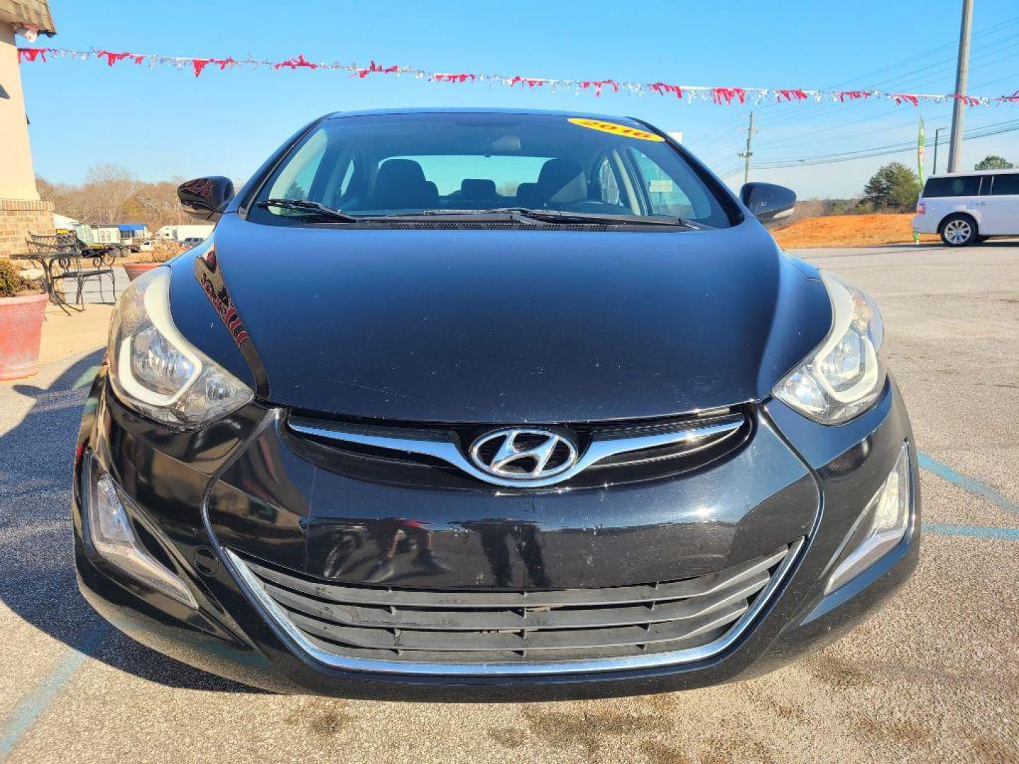 2016 BLACK HYUNDAI ELANTRA SE (KMHDH4AE1GU) with an 1.8L engine, Automatic transmission, located at 13640 E Wade Hampton Blvd, Greer, SC, 29651, (864) 848-4040, 34.950825, -82.197464 - Photo#2