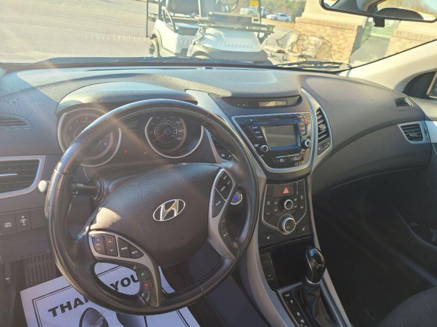 2016 BLACK HYUNDAI ELANTRA SE (KMHDH4AE1GU) with an 1.8L engine, Automatic transmission, located at 13640 E Wade Hampton Blvd, Greer, SC, 29651, (864) 848-4040, 34.950825, -82.197464 - Photo#8