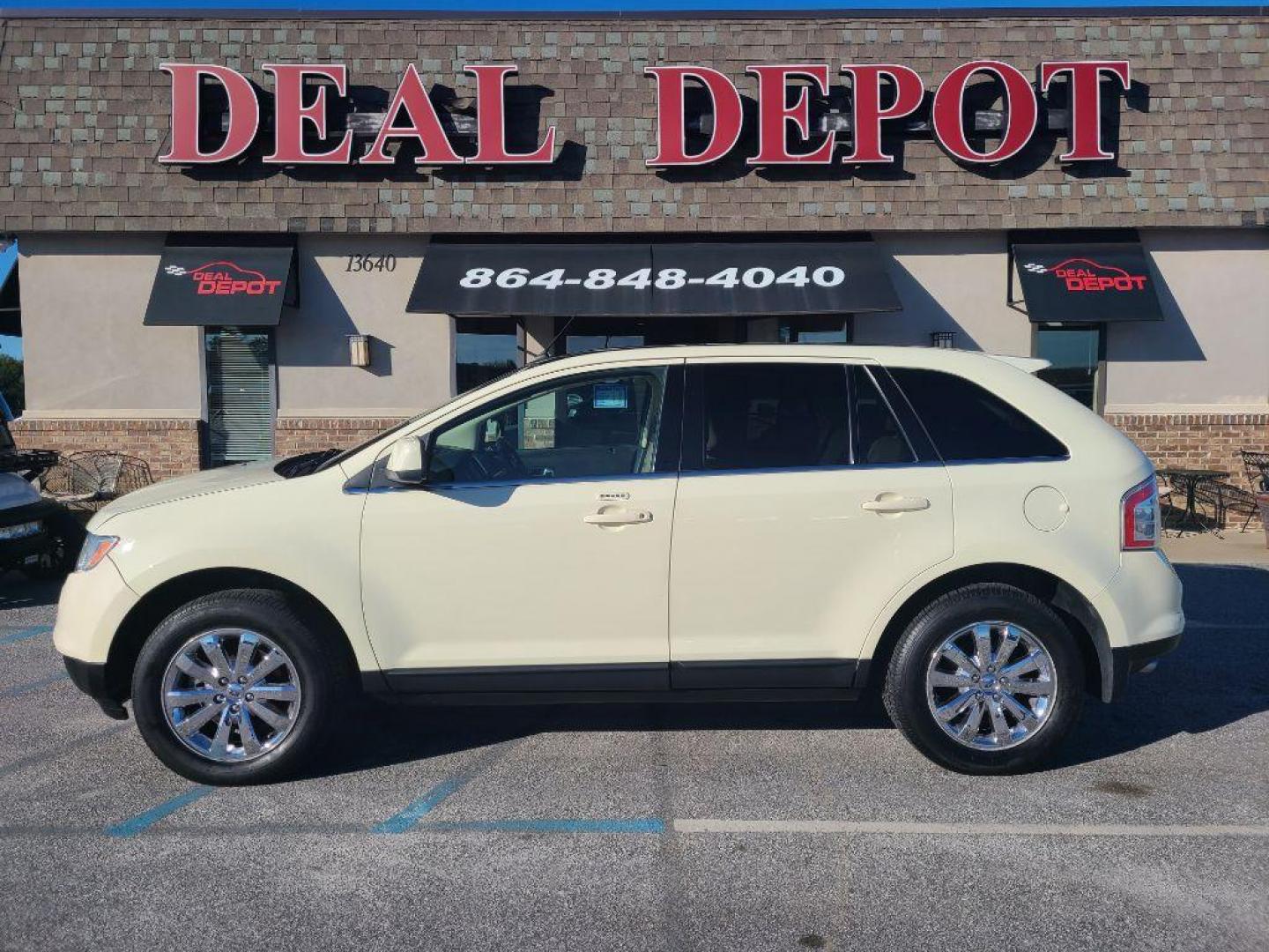 2008 WHITE FORD EDGE LIMITED (2FMDK49C68B) with an 3.5L engine, Automatic transmission, located at 13640 E Wade Hampton Blvd, Greer, SC, 29651, (864) 848-4040, 34.950825, -82.197464 - Photo#0