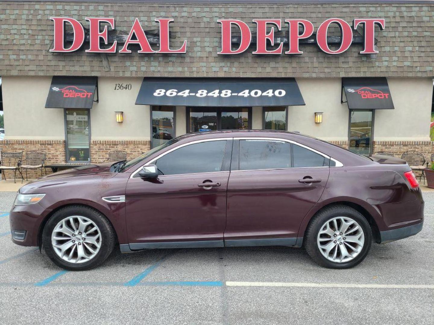 2015 BURG FORD TAURUS LIMITED (1FAHP2F86FG) with an 3.5L engine, Automatic transmission, located at 13640 E Wade Hampton Blvd, Greer, SC, 29651, (864) 848-4040, 34.950825, -82.197464 - Photo#0