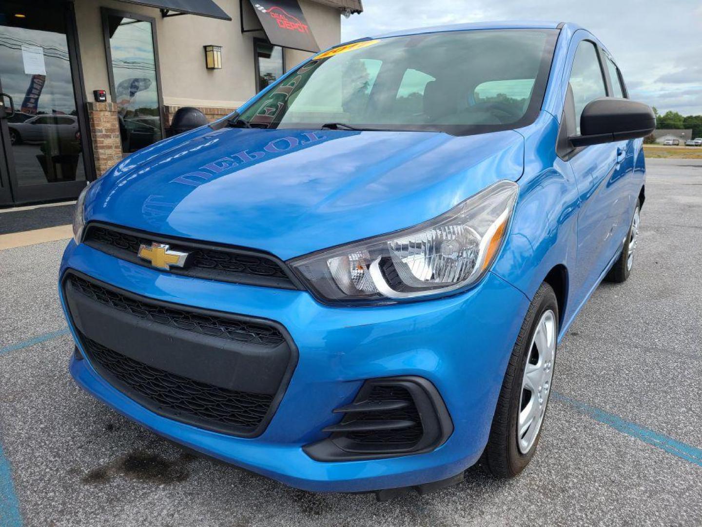 2017 BLUE CHEVROLET SPARK LS (KL8CB6SA3HC) with an 1.4L engine, Continuously Variable transmission, located at 13640 E Wade Hampton Blvd, Greer, SC, 29651, (864) 848-4040, 34.950825, -82.197464 - Photo#1