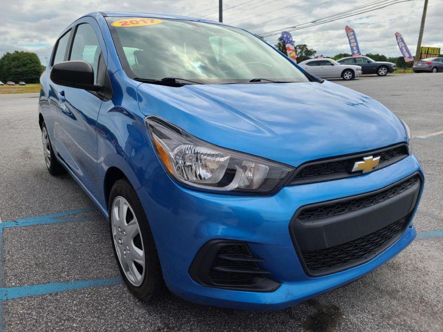 2017 BLUE CHEVROLET SPARK LS (KL8CB6SA3HC) with an 1.4L engine, Continuously Variable transmission, located at 13640 E Wade Hampton Blvd, Greer, SC, 29651, (864) 848-4040, 34.950825, -82.197464 - Photo#3