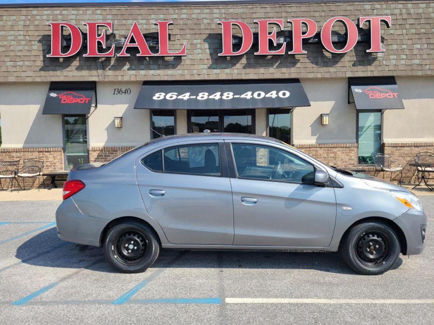 2018 GRAY MITSUBISHI MIRAGE G4 ES (ML32F3FJ2JH) with an 1.2L engine, Continuously Variable transmission, located at 13640 E Wade Hampton Blvd, Greer, SC, 29651, (864) 848-4040, 34.950825, -82.197464 - Photo#13