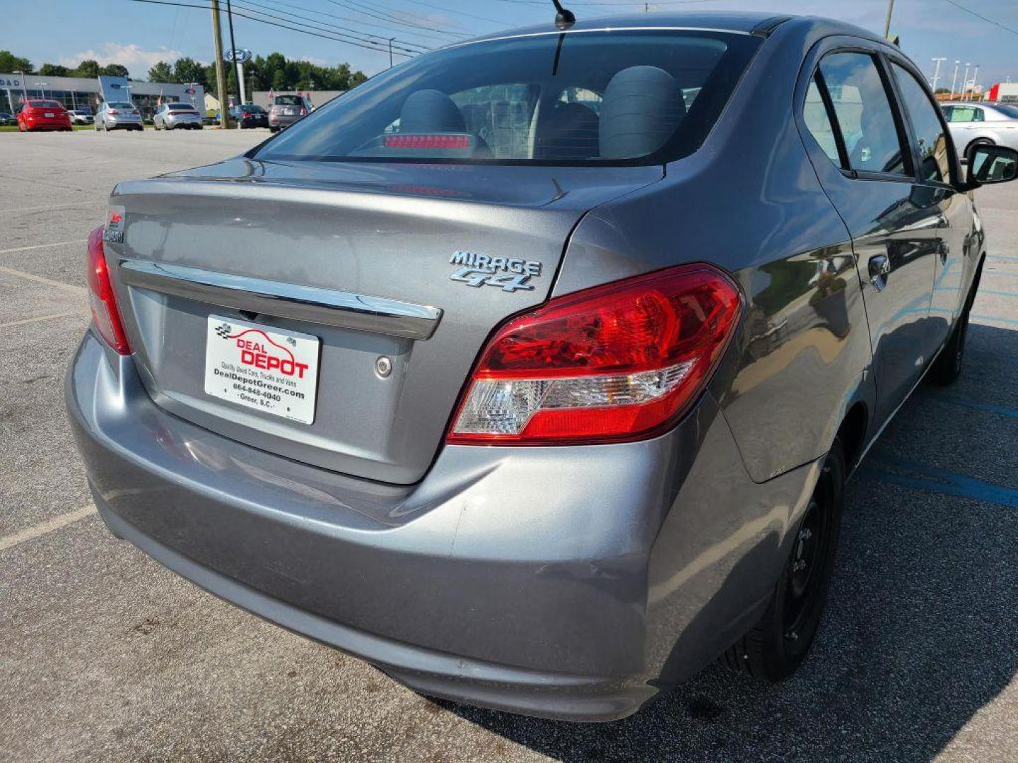2018 GRAY MITSUBISHI MIRAGE G4 ES (ML32F3FJ2JH) with an 1.2L engine, Continuously Variable transmission, located at 13640 E Wade Hampton Blvd, Greer, SC, 29651, (864) 848-4040, 34.950825, -82.197464 - Photo#6