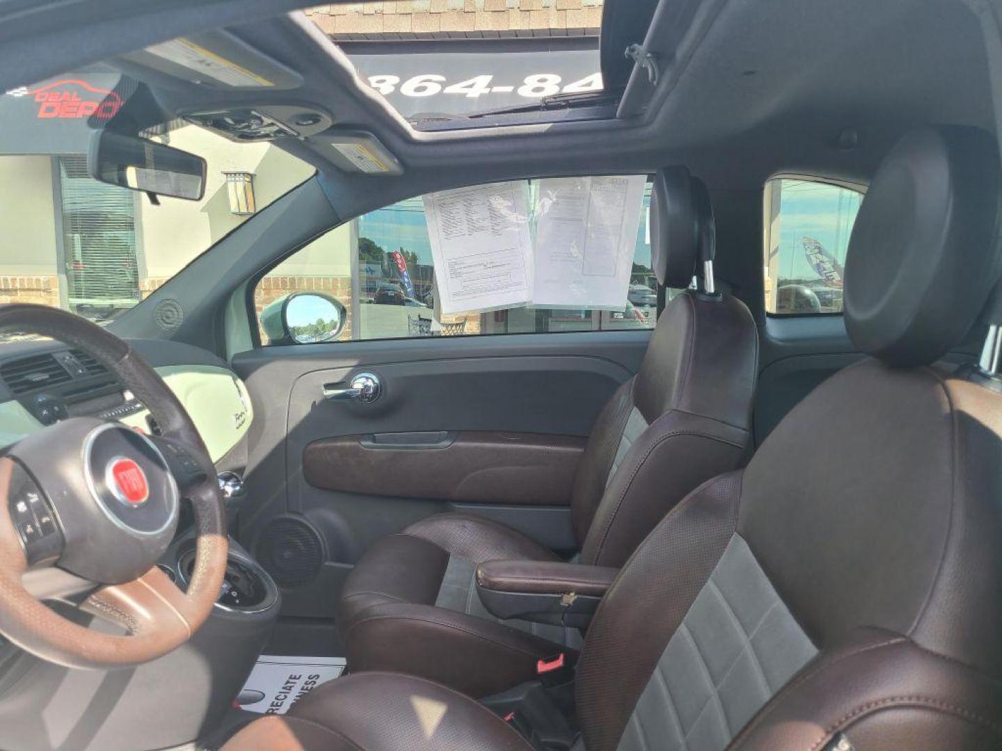 2013 GREEN FIAT 500 SPORT (3C3CFFBR9DT) with an 1.4L engine, Automatic transmission, located at 13640 E Wade Hampton Blvd, Greer, SC, 29651, (864) 848-4040, 34.950825, -82.197464 - Photo#9