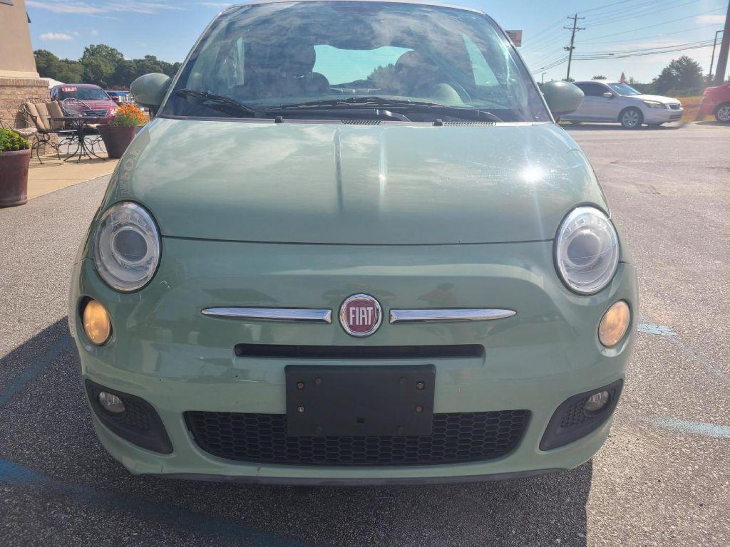 2013 GREEN FIAT 500 SPORT (3C3CFFBR9DT) with an 1.4L engine, Automatic transmission, located at 13640 E Wade Hampton Blvd, Greer, SC, 29651, (864) 848-4040, 34.950825, -82.197464 - Photo#2