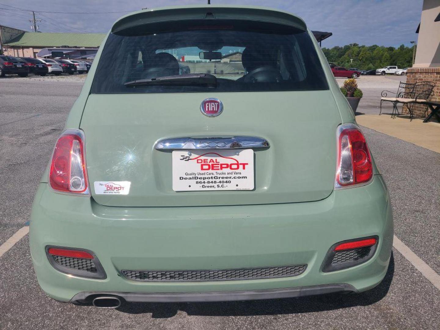 2013 GREEN FIAT 500 SPORT (3C3CFFBR9DT) with an 1.4L engine, Automatic transmission, located at 13640 E Wade Hampton Blvd, Greer, SC, 29651, (864) 848-4040, 34.950825, -82.197464 - Photo#5