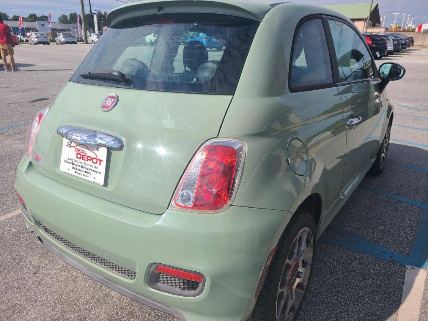 2013 GREEN FIAT 500 SPORT (3C3CFFBR9DT) with an 1.4L engine, Automatic transmission, located at 13640 E Wade Hampton Blvd, Greer, SC, 29651, (864) 848-4040, 34.950825, -82.197464 - Photo#6