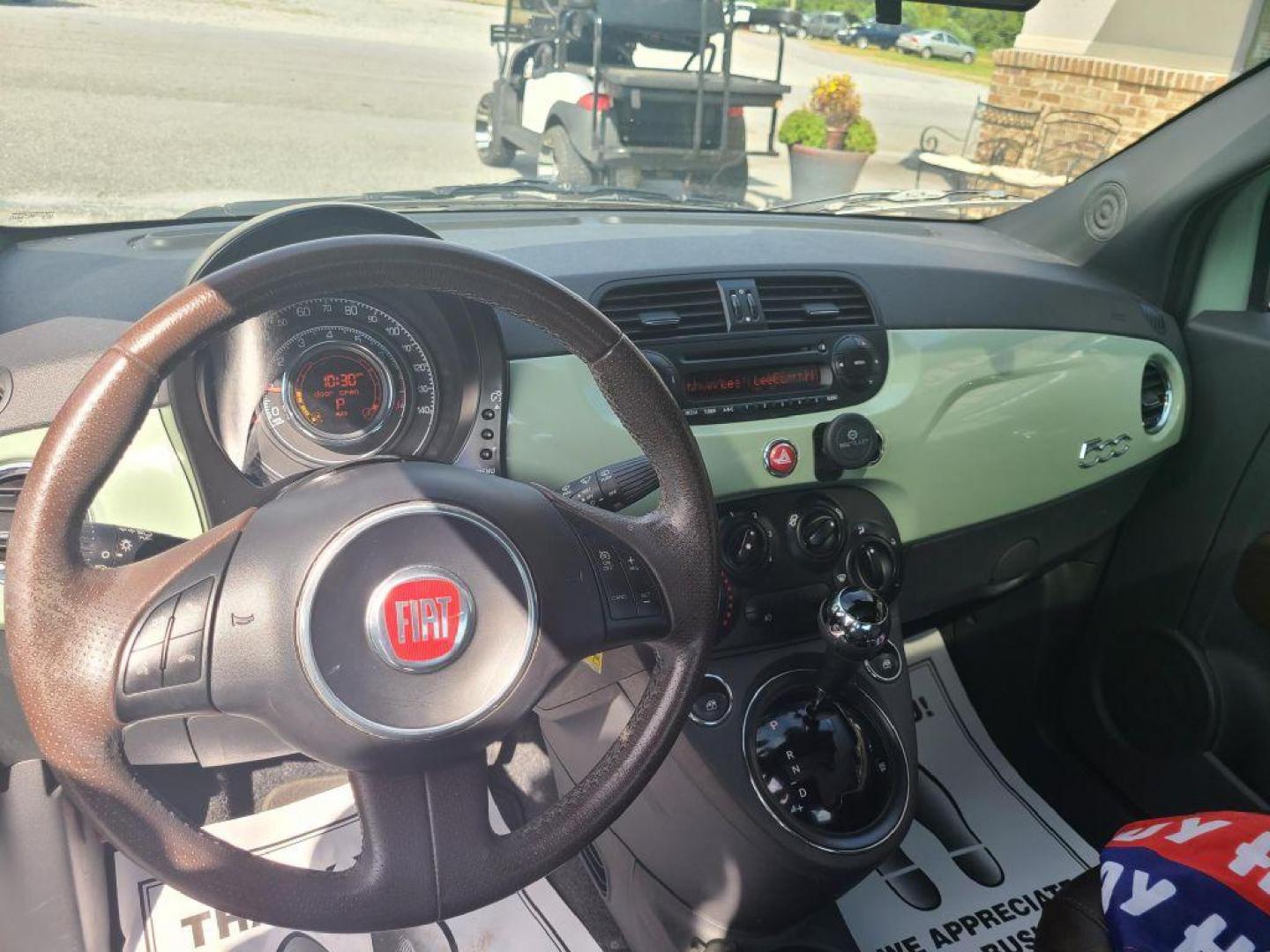 2013 GREEN FIAT 500 SPORT (3C3CFFBR9DT) with an 1.4L engine, Automatic transmission, located at 13640 E Wade Hampton Blvd, Greer, SC, 29651, (864) 848-4040, 34.950825, -82.197464 - Photo#8