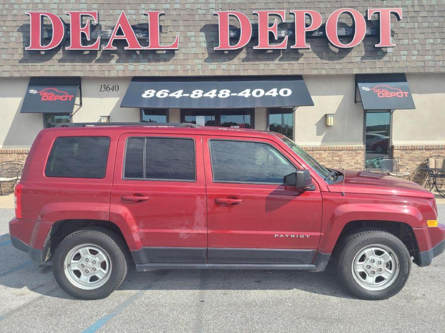 2016 RED JEEP PATRIOT SPORT (1C4NJPBB4GD) with an 2.4L engine, Continuously Variable transmission, located at 13640 E Wade Hampton Blvd, Greer, SC, 29651, (864) 848-4040, 34.950825, -82.197464 - Photo#12