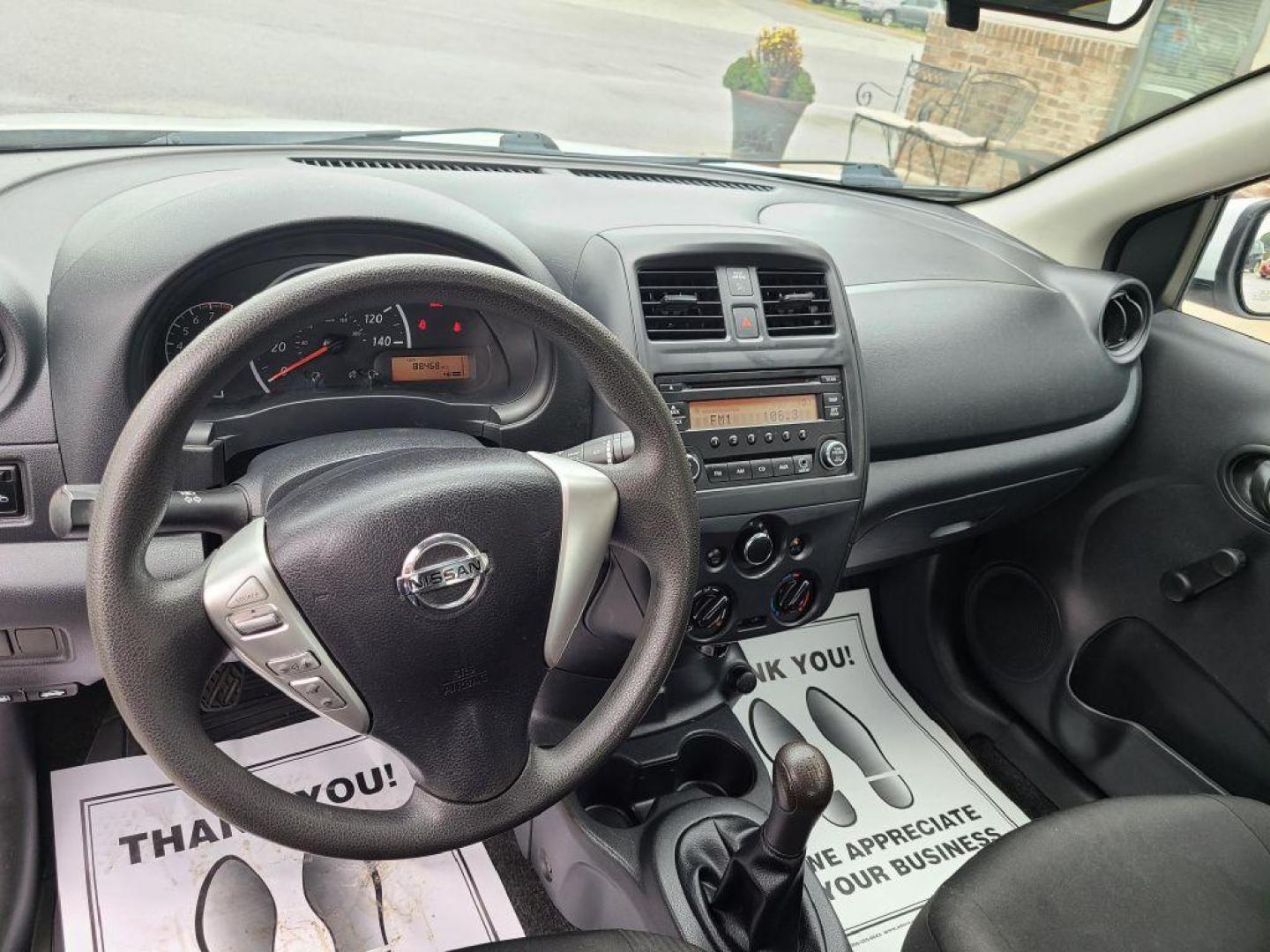 2017 WHITE NISSAN VERSA S (3N1CN7AP7HL) with an 1.6L engine, Continuously Variable transmission, located at 13640 E Wade Hampton Blvd, Greer, SC, 29651, (864) 848-4040, 34.950825, -82.197464 - Photo#8