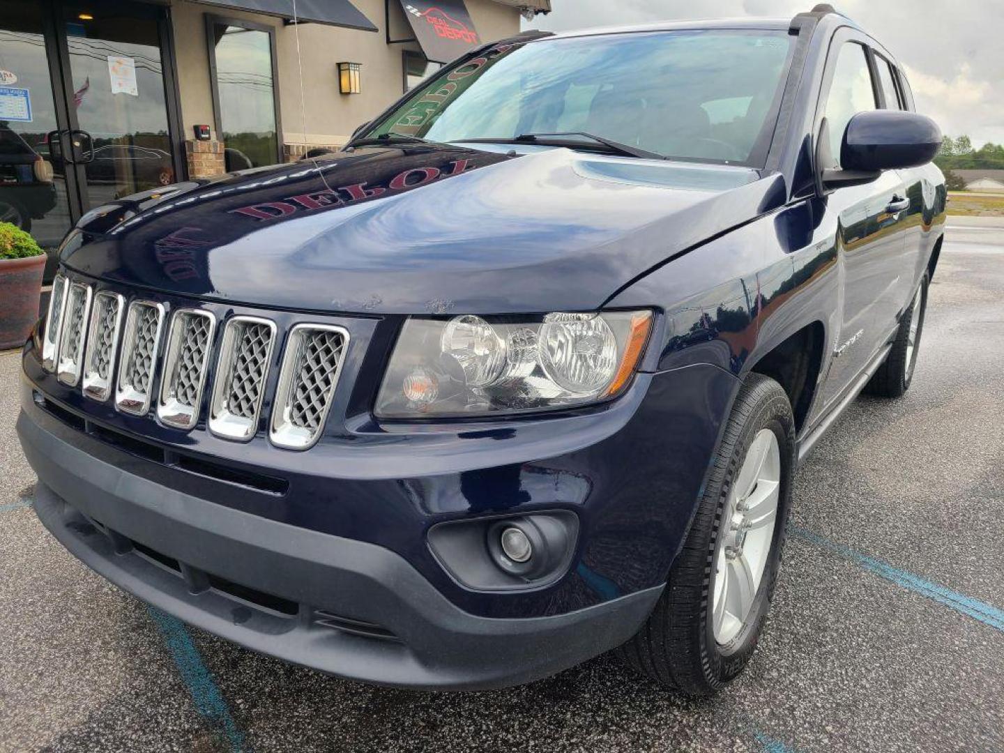 2014 BLUE JEEP COMPASS LATITUDE (1C4NJDEB3ED) with an 2.4L engine, Continuously Variable transmission, located at 13640 E Wade Hampton Blvd, Greer, SC, 29651, (864) 848-4040, 34.950825, -82.197464 - Photo#1