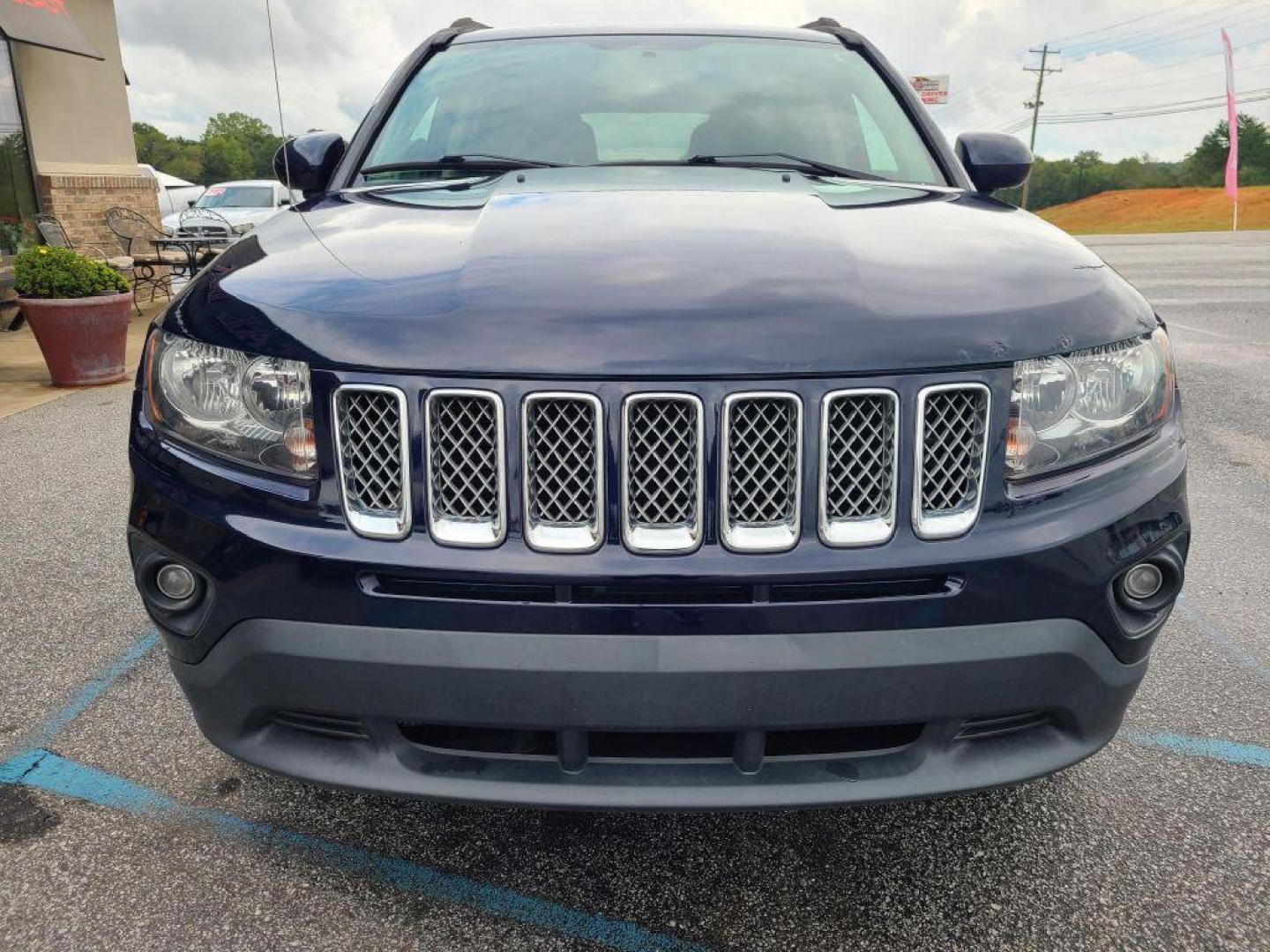 2014 BLUE JEEP COMPASS LATITUDE (1C4NJDEB3ED) with an 2.4L engine, Continuously Variable transmission, located at 13640 E Wade Hampton Blvd, Greer, SC, 29651, (864) 848-4040, 34.950825, -82.197464 - Photo#2