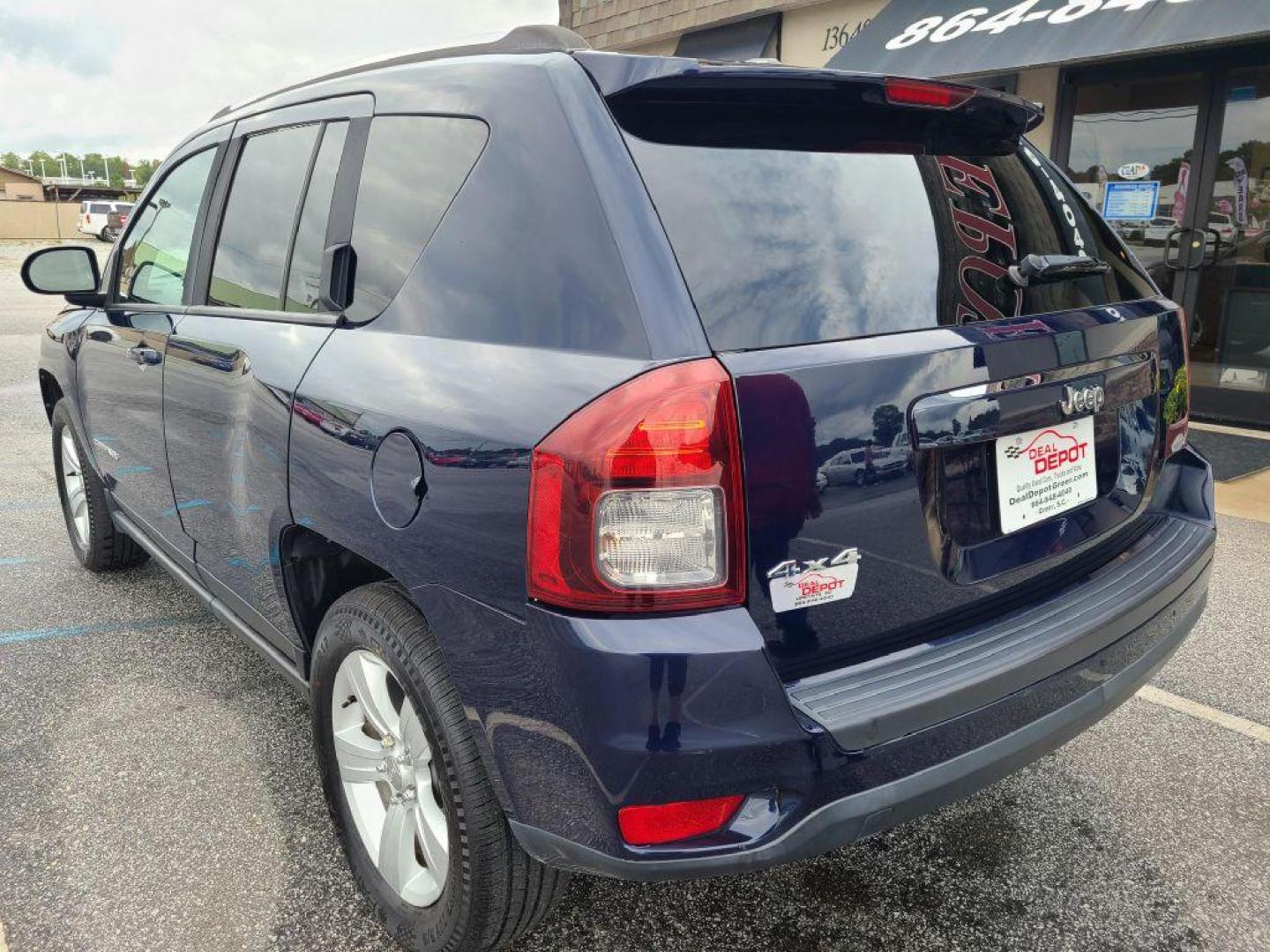 2014 BLUE JEEP COMPASS LATITUDE (1C4NJDEB3ED) with an 2.4L engine, Continuously Variable transmission, located at 13640 E Wade Hampton Blvd, Greer, SC, 29651, (864) 848-4040, 34.950825, -82.197464 - Photo#4
