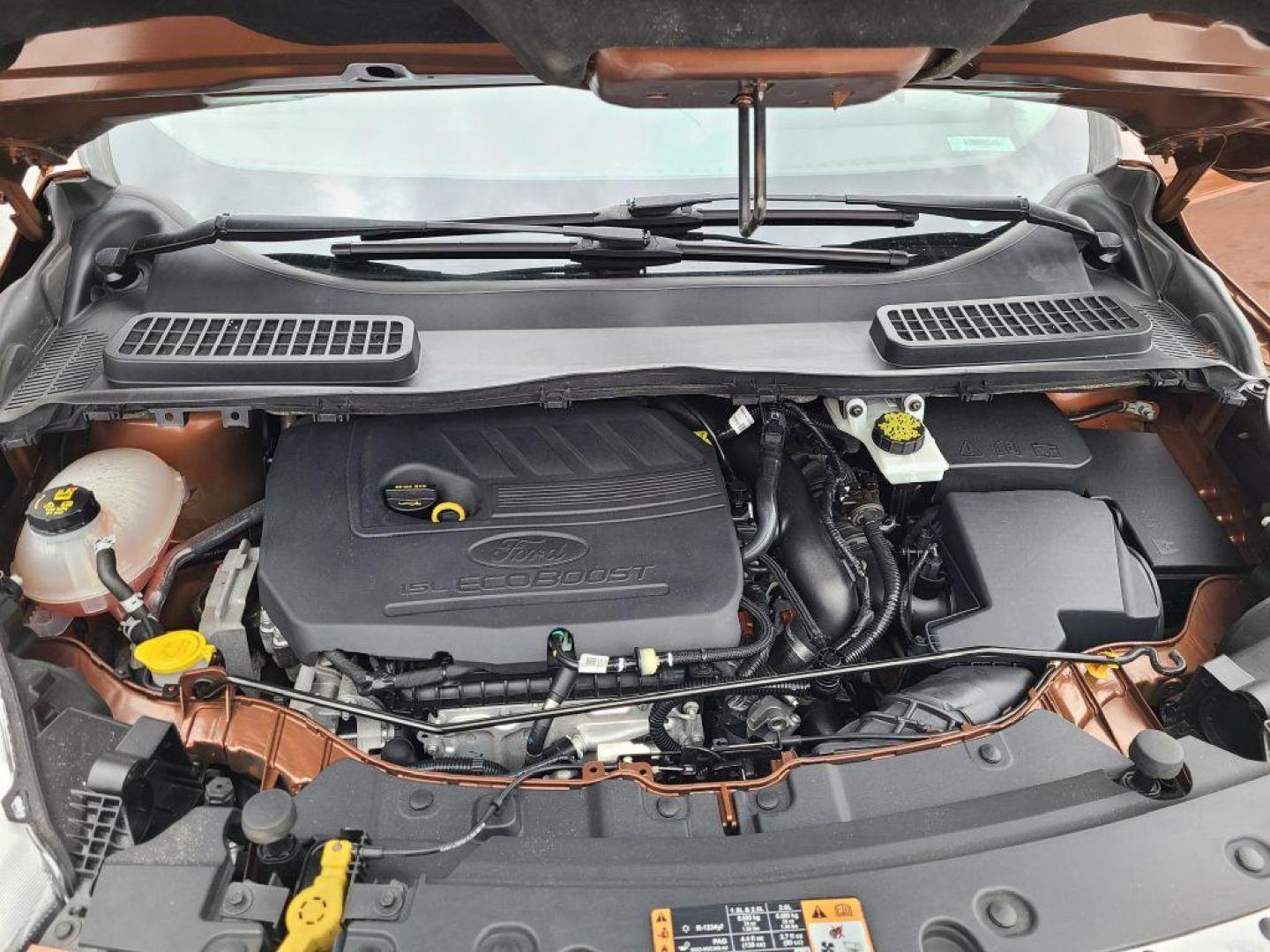 2017 ORANGE FORD ESCAPE SE (1FMCU0GDXHU) with an 1.5L engine, Automatic transmission, located at 13640 E Wade Hampton Blvd, Greer, SC, 29651, (864) 848-4040, 34.950825, -82.197464 - Photo#11