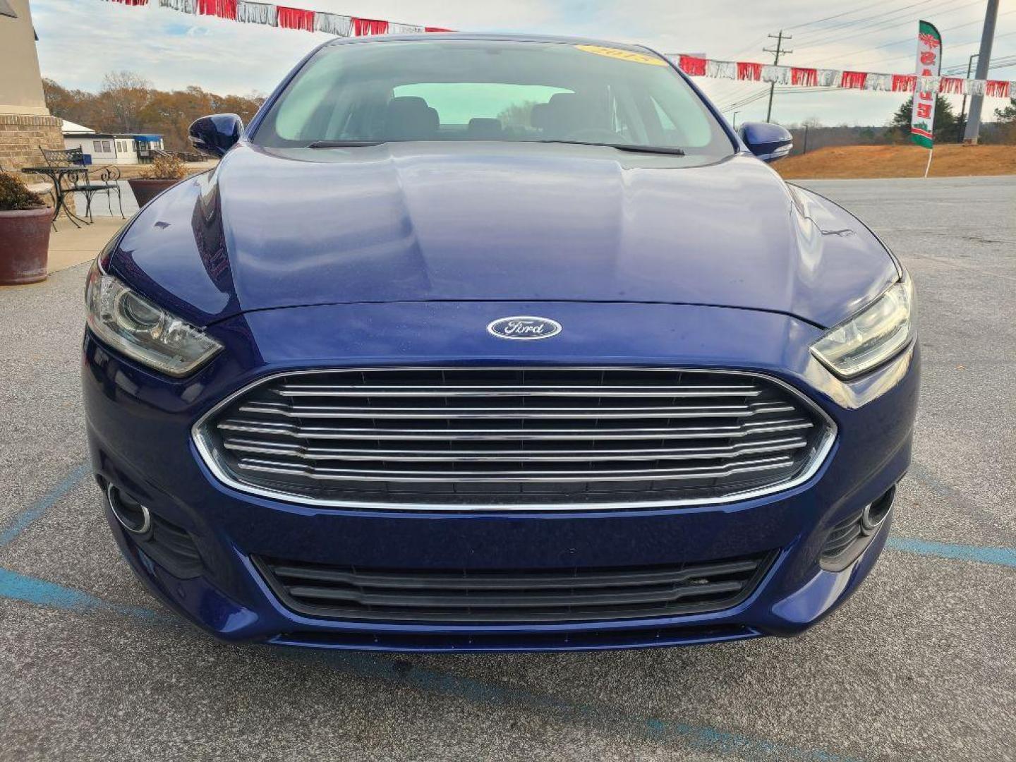 2015 BLUE FORD FUSION SE (3FA6P0H95FR) with an 2.0L engine, Automatic transmission, located at 13640 E Wade Hampton Blvd, Greer, SC, 29651, (864) 848-4040, 34.950825, -82.197464 - Photo#2