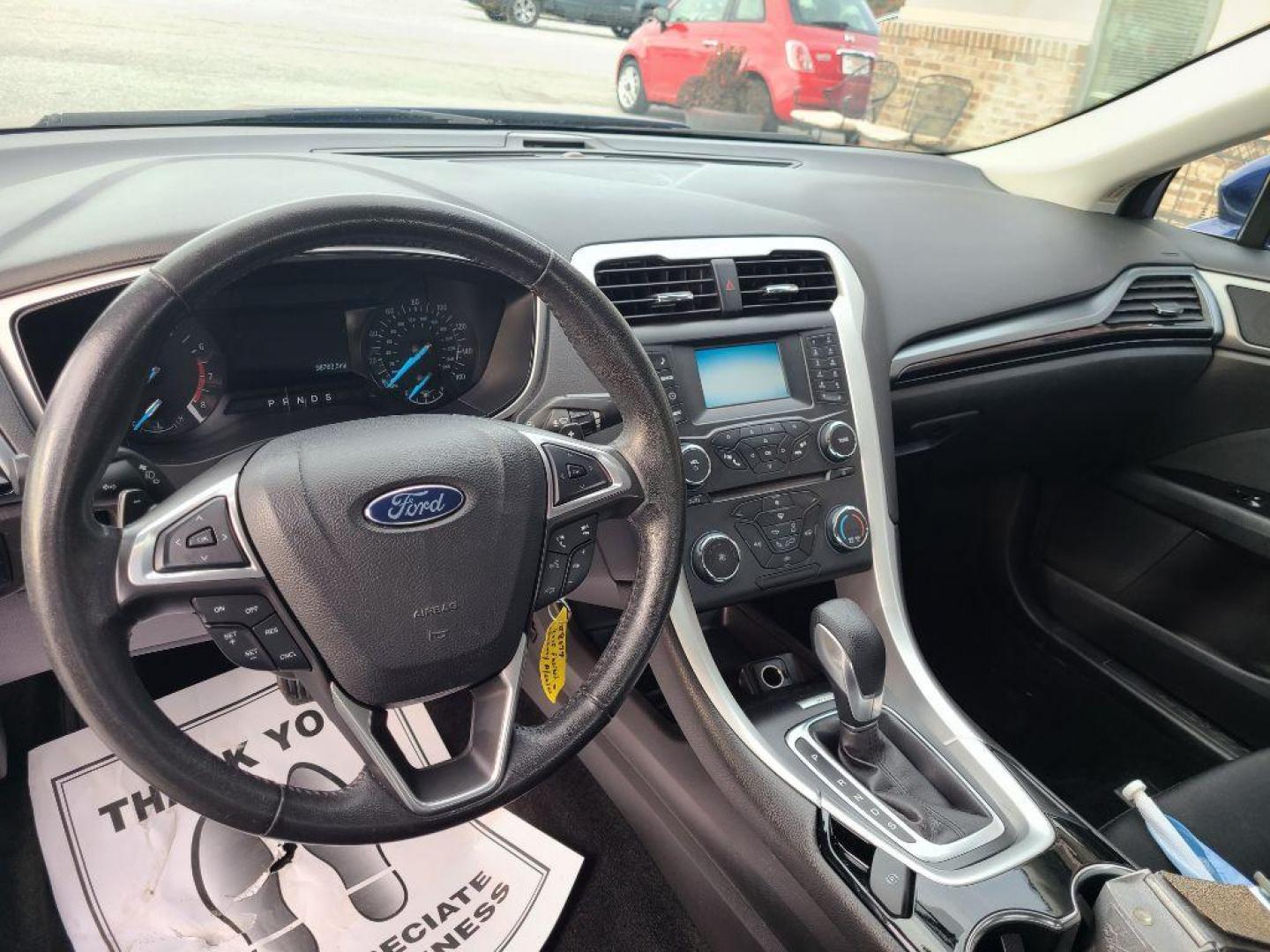 2015 BLUE FORD FUSION SE (3FA6P0H95FR) with an 2.0L engine, Automatic transmission, located at 13640 E Wade Hampton Blvd, Greer, SC, 29651, (864) 848-4040, 34.950825, -82.197464 - Photo#8