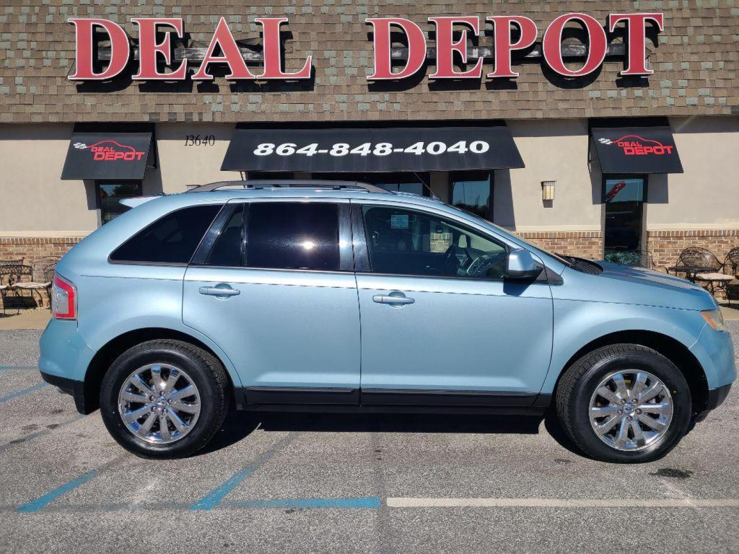 2008 BLUE FORD EDGE SEL (2FMDK48C08B) with an 3.5L engine, Automatic transmission, located at 13640 E Wade Hampton Blvd, Greer, SC, 29651, (864) 848-4040, 34.950825, -82.197464 - Photo#12