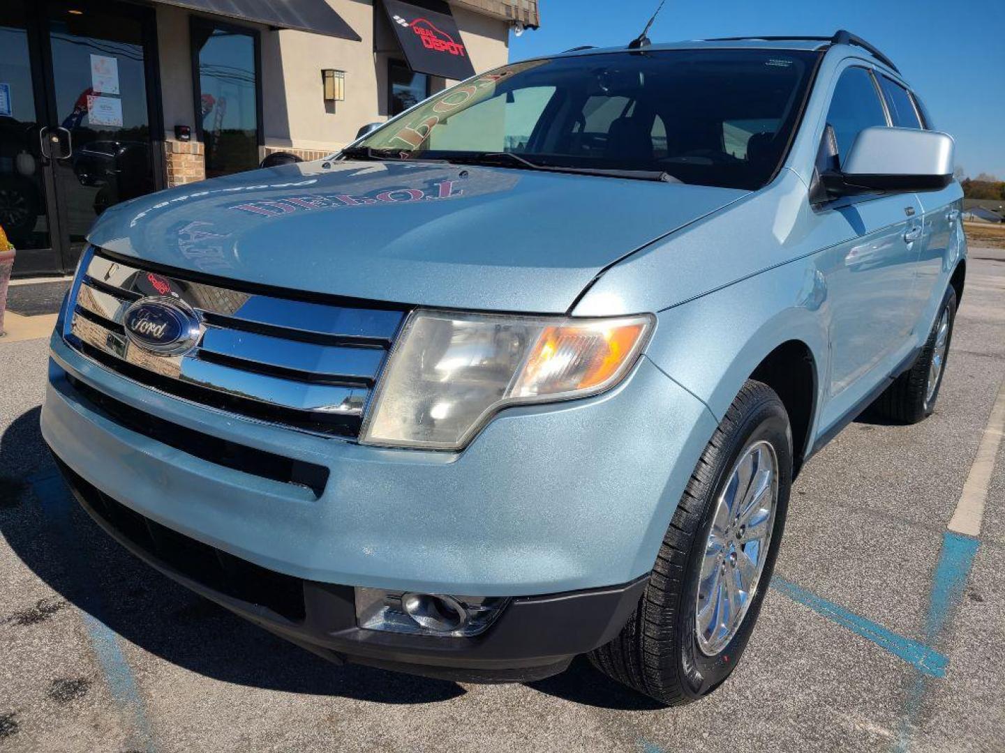 2008 BLUE FORD EDGE SEL (2FMDK48C08B) with an 3.5L engine, Automatic transmission, located at 13640 E Wade Hampton Blvd, Greer, SC, 29651, (864) 848-4040, 34.950825, -82.197464 - Photo#1
