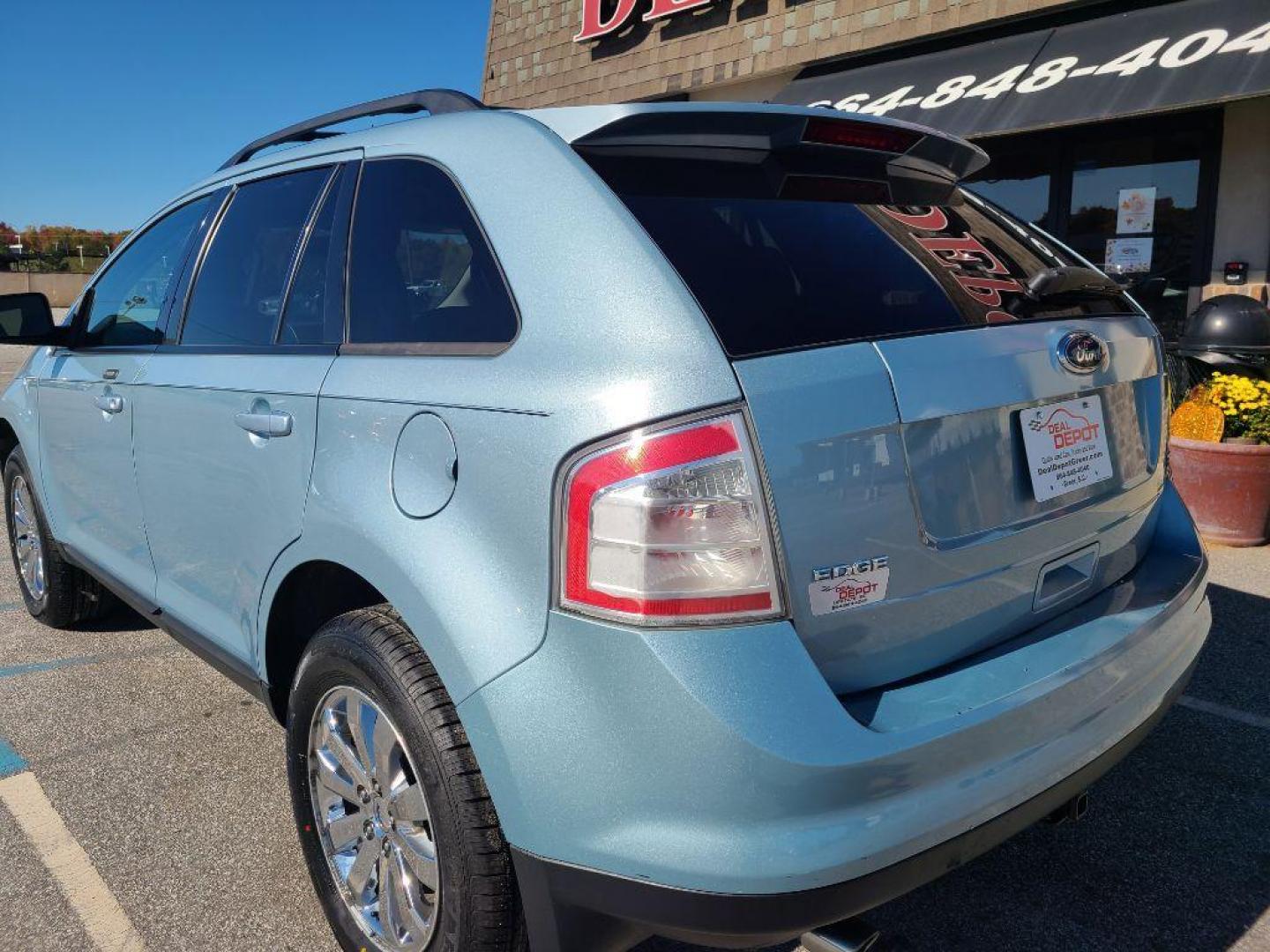 2008 BLUE FORD EDGE SEL (2FMDK48C08B) with an 3.5L engine, Automatic transmission, located at 13640 E Wade Hampton Blvd, Greer, SC, 29651, (864) 848-4040, 34.950825, -82.197464 - Photo#4