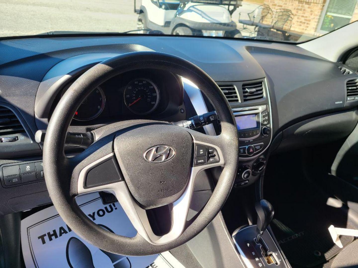 2012 BLUE HYUNDAI ACCENT GLS (KMHCT5AE1CU) with an 1.6L engine, Automatic transmission, located at 13640 E Wade Hampton Blvd, Greer, SC, 29651, (864) 848-4040, 34.950825, -82.197464 - Photo#8