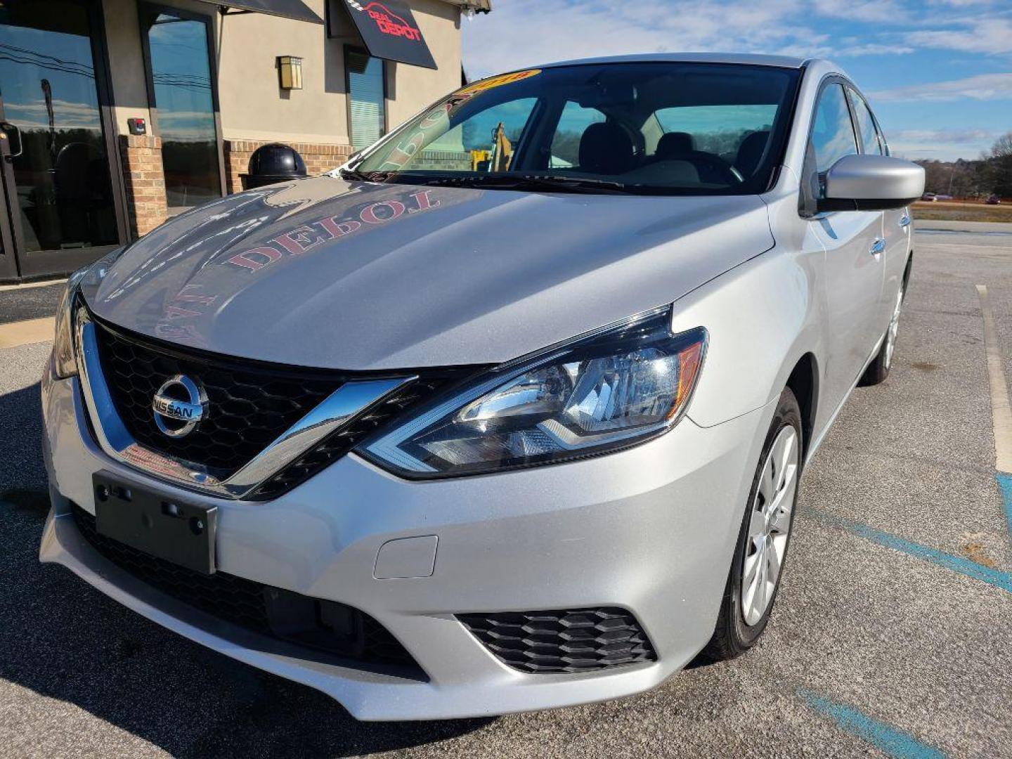 2018 SLIVER NISSAN SENTRA S (3N1AB7AP5JY) with an 1.8L engine, Continuously Variable transmission, located at 13640 E Wade Hampton Blvd, Greer, SC, 29651, (864) 848-4040, 34.950825, -82.197464 - Photo#1