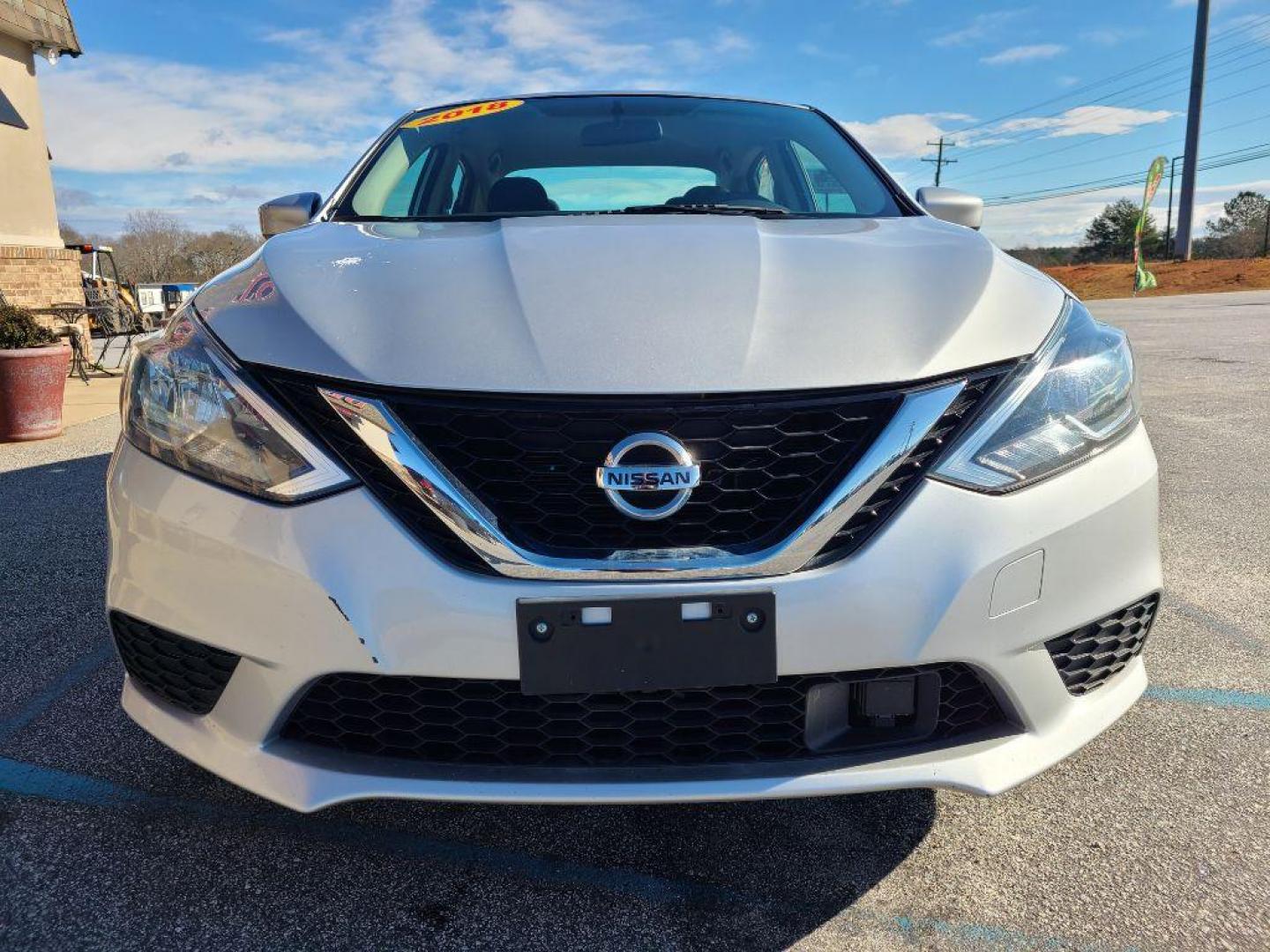 2018 SLIVER NISSAN SENTRA S (3N1AB7AP5JY) with an 1.8L engine, Continuously Variable transmission, located at 13640 E Wade Hampton Blvd, Greer, SC, 29651, (864) 848-4040, 34.950825, -82.197464 - Photo#2