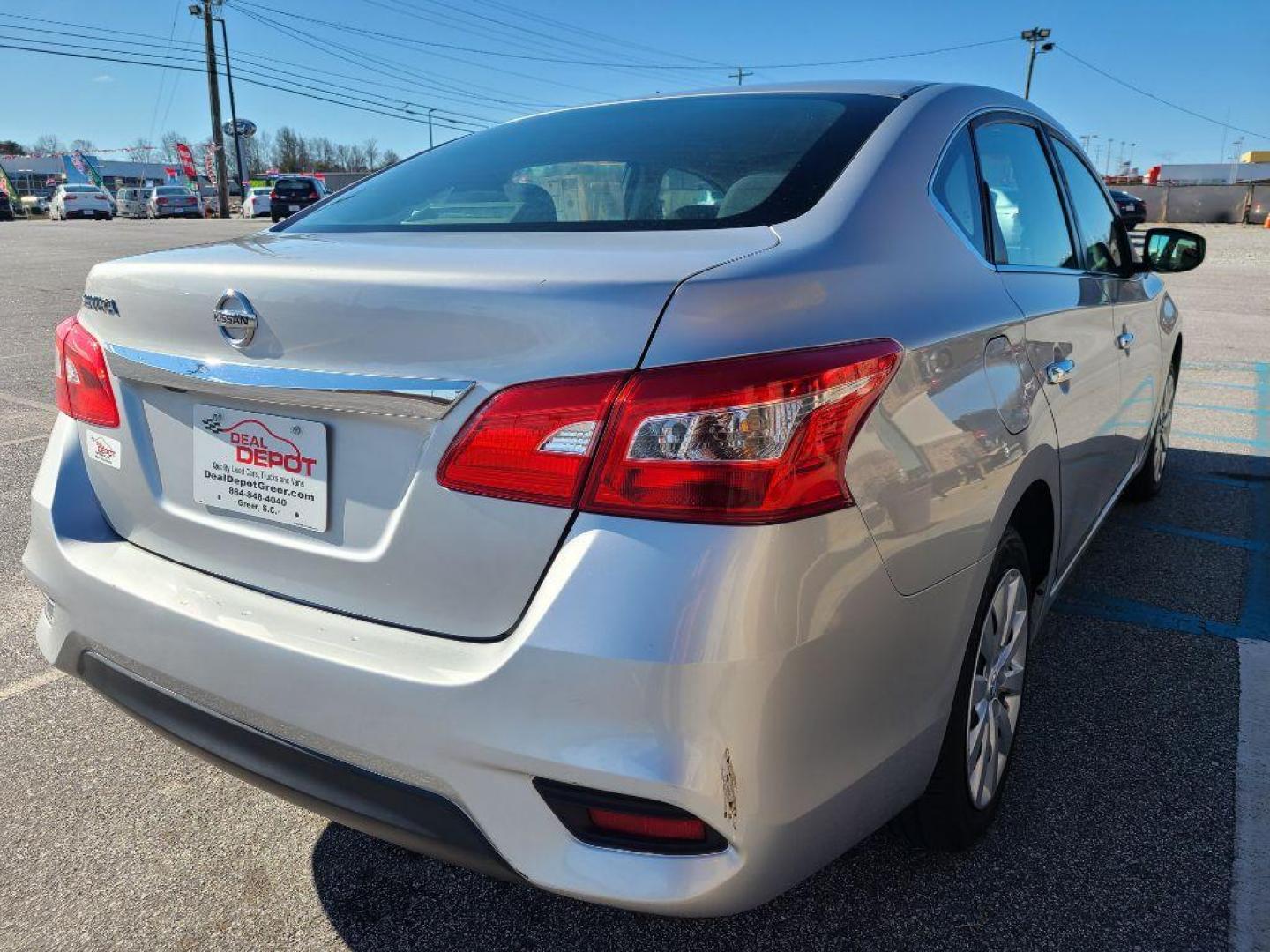 2018 SLIVER NISSAN SENTRA S (3N1AB7AP5JY) with an 1.8L engine, Continuously Variable transmission, located at 13640 E Wade Hampton Blvd, Greer, SC, 29651, (864) 848-4040, 34.950825, -82.197464 - Photo#6