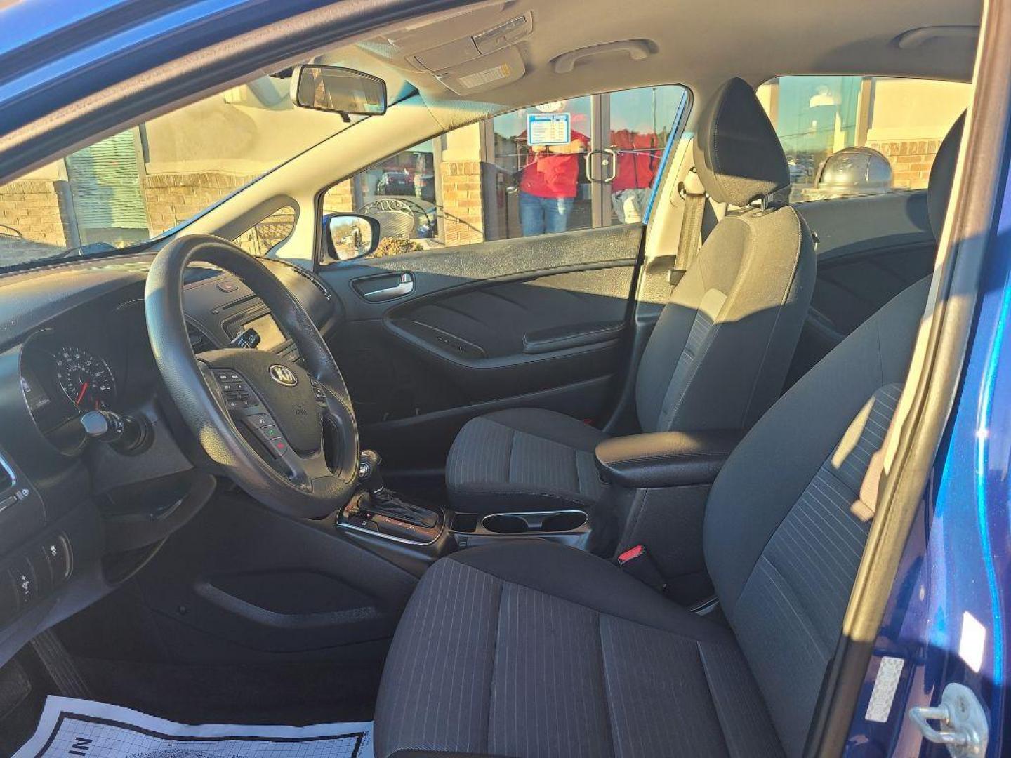 2017 BLUE KIA FORTE (3KPFL4A77HE) with an 2.0L engine, Automatic transmission, located at 13640 E Wade Hampton Blvd, Greer, SC, 29651, (864) 848-4040, 34.950825, -82.197464 - Photo#9