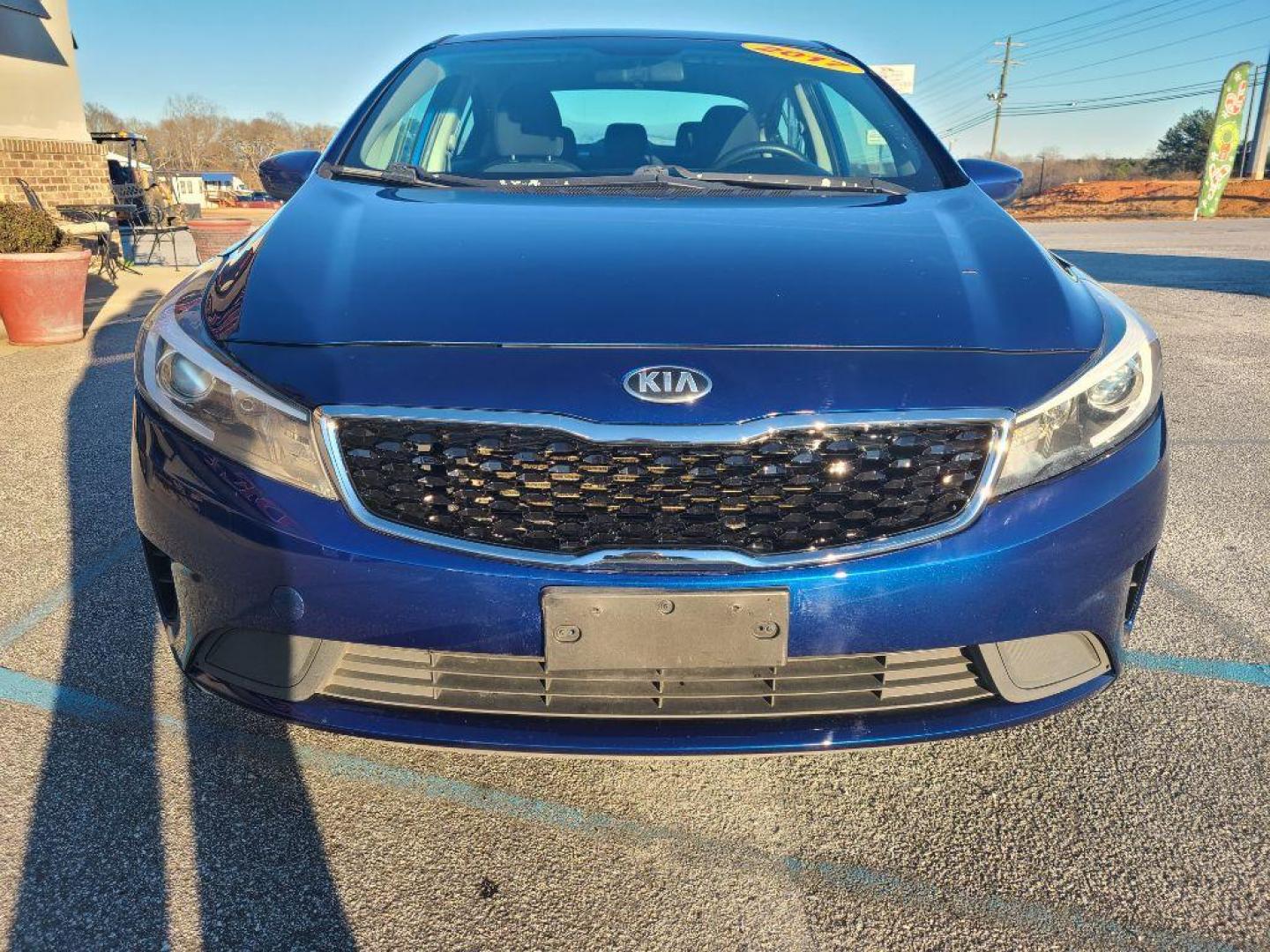 2017 BLUE KIA FORTE (3KPFL4A77HE) with an 2.0L engine, Automatic transmission, located at 13640 E Wade Hampton Blvd, Greer, SC, 29651, (864) 848-4040, 34.950825, -82.197464 - Photo#2