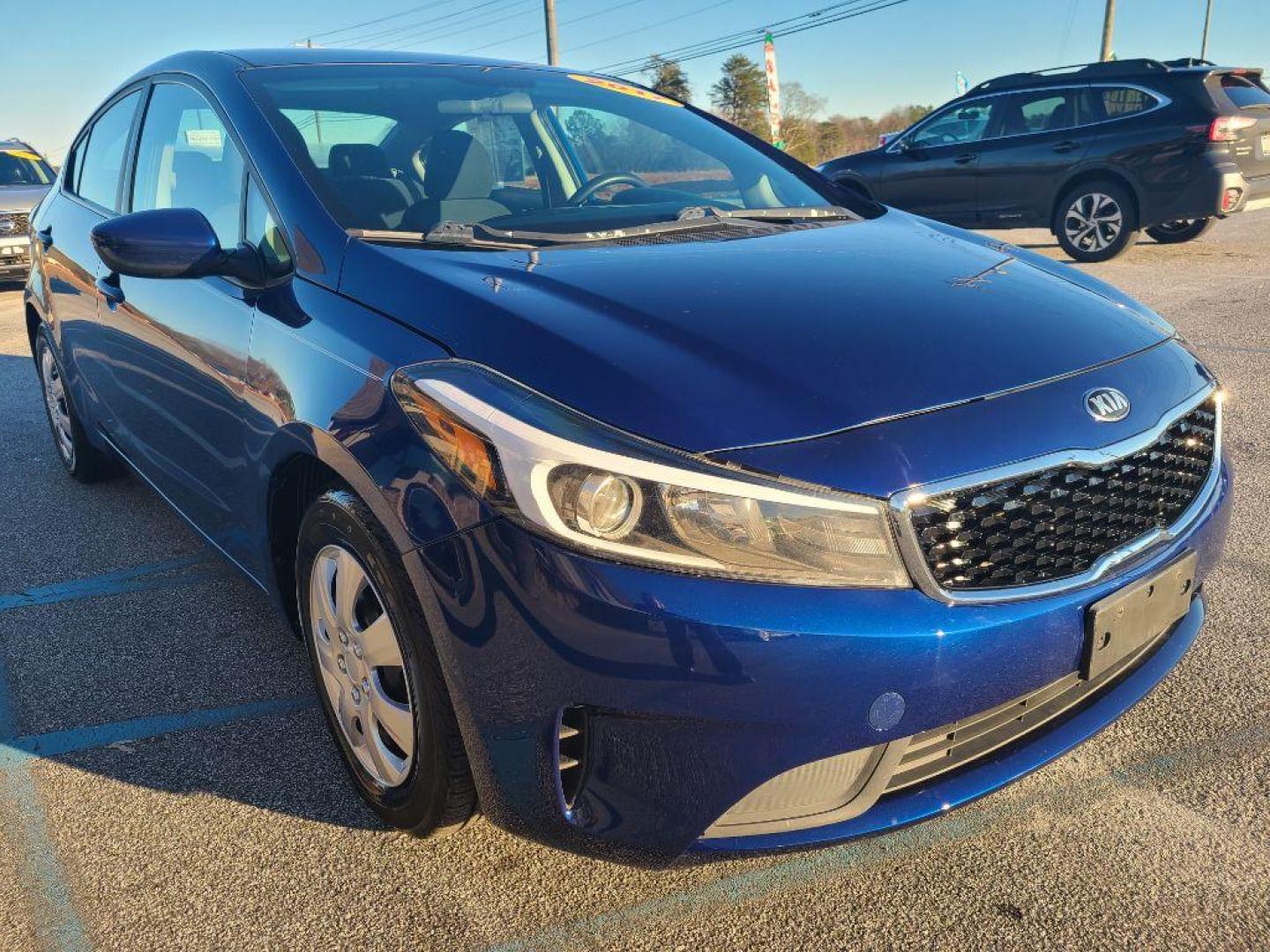 2017 BLUE KIA FORTE (3KPFL4A77HE) with an 2.0L engine, Automatic transmission, located at 13640 E Wade Hampton Blvd, Greer, SC, 29651, (864) 848-4040, 34.950825, -82.197464 - Photo#3