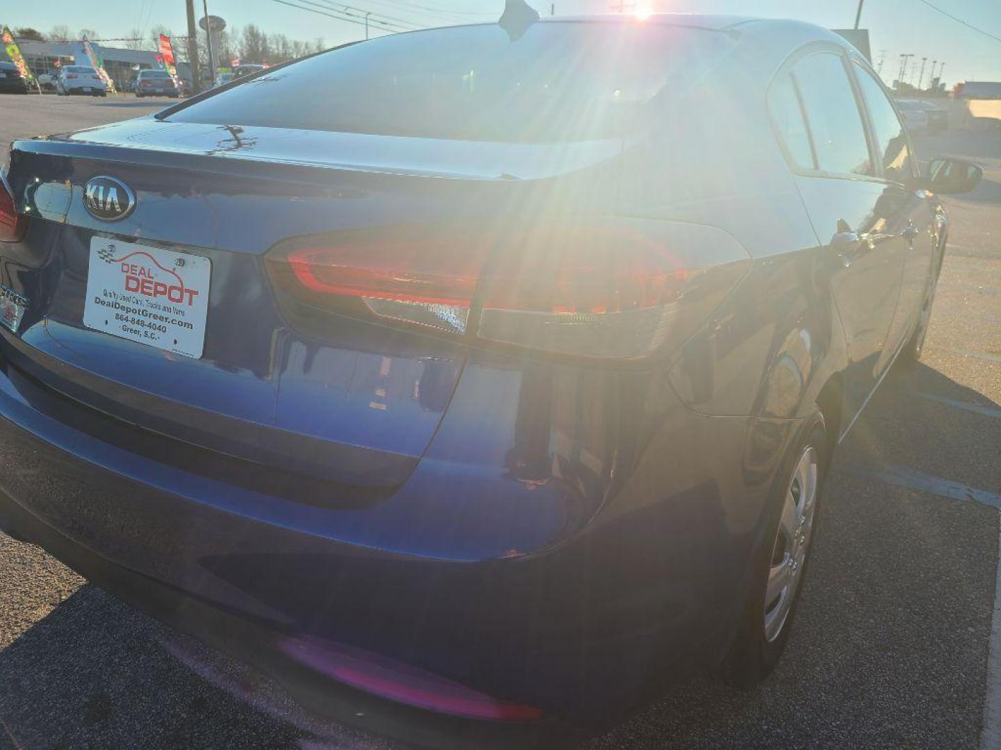 2017 BLUE KIA FORTE (3KPFL4A77HE) with an 2.0L engine, Automatic transmission, located at 13640 E Wade Hampton Blvd, Greer, SC, 29651, (864) 848-4040, 34.950825, -82.197464 - Photo#6