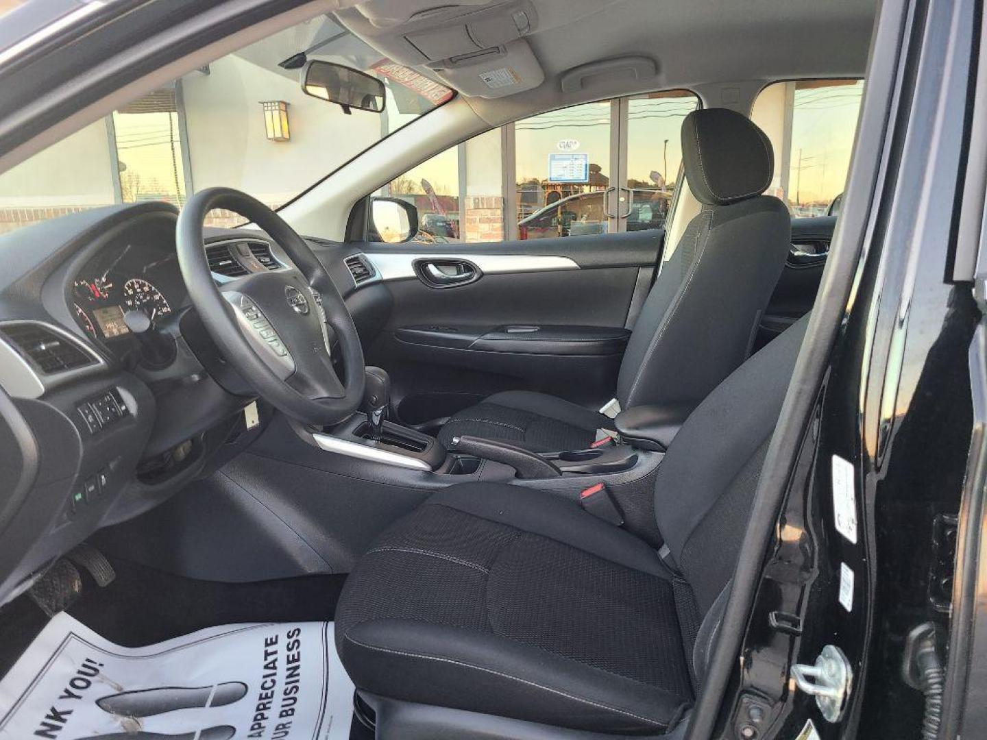 2017 BLACK NISSAN SENTRA (3N1AB7AP2HY) with an 1.8L engine, Automatic transmission, located at 13640 E Wade Hampton Blvd, Greer, SC, 29651, (864) 848-4040, 34.950825, -82.197464 - Photo#9