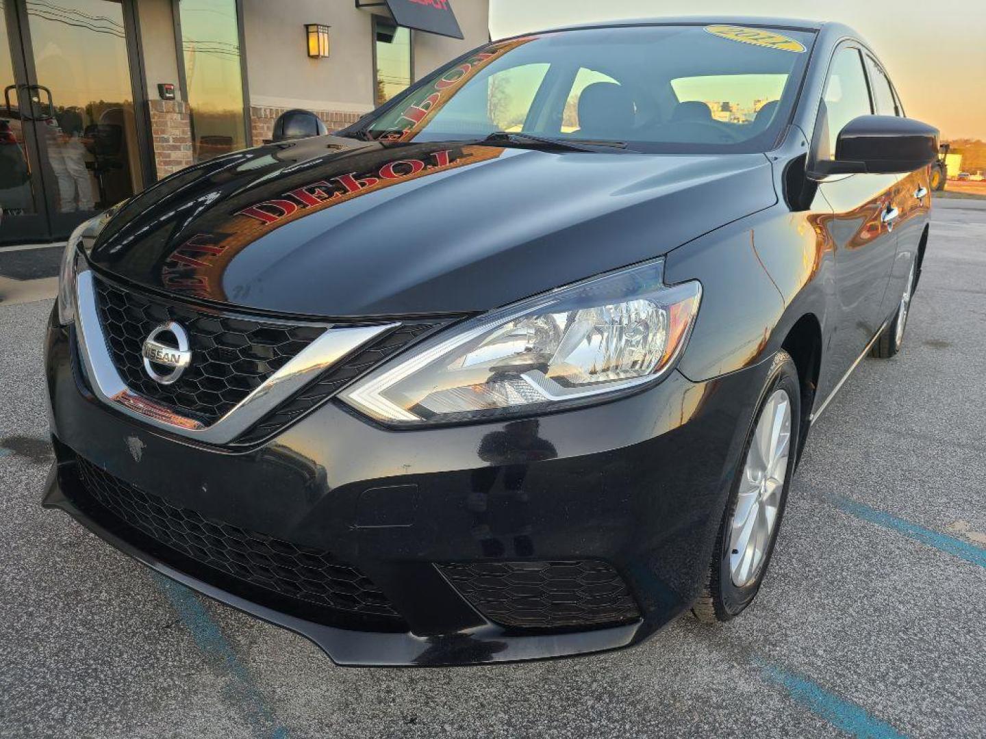 2017 BLACK NISSAN SENTRA (3N1AB7AP2HY) with an 1.8L engine, Automatic transmission, located at 13640 E Wade Hampton Blvd, Greer, SC, 29651, (864) 848-4040, 34.950825, -82.197464 - Photo#1
