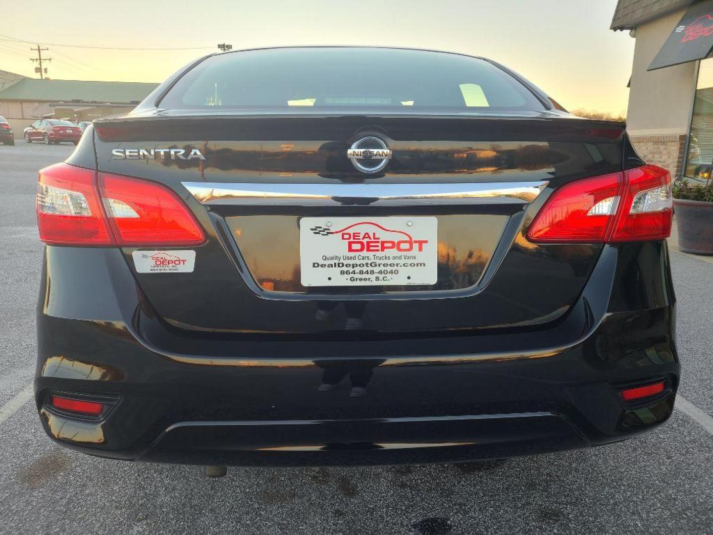 2017 BLACK NISSAN SENTRA (3N1AB7AP2HY) with an 1.8L engine, Automatic transmission, located at 13640 E Wade Hampton Blvd, Greer, SC, 29651, (864) 848-4040, 34.950825, -82.197464 - Photo#5