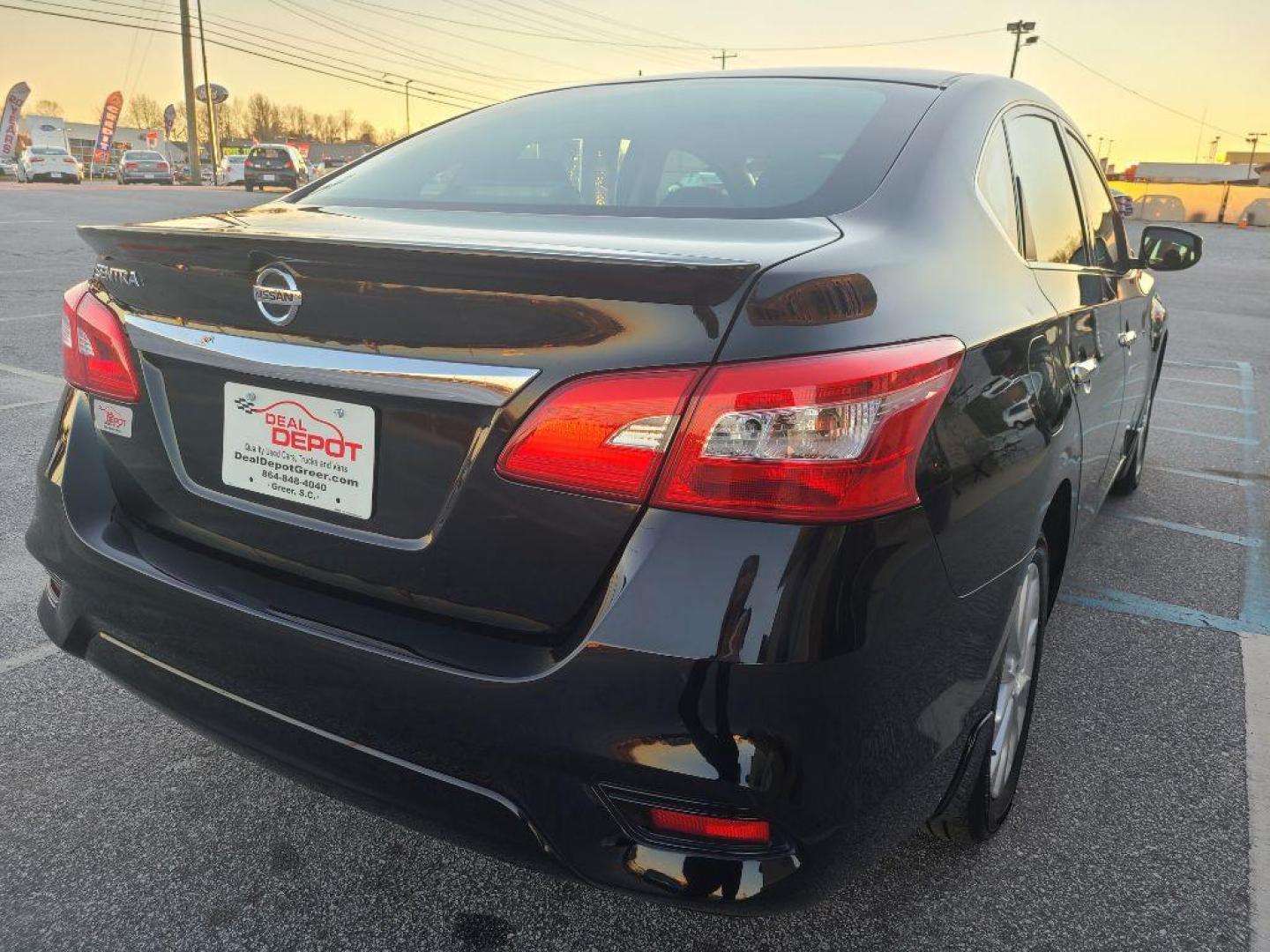 2017 BLACK NISSAN SENTRA (3N1AB7AP2HY) with an 1.8L engine, Automatic transmission, located at 13640 E Wade Hampton Blvd, Greer, SC, 29651, (864) 848-4040, 34.950825, -82.197464 - Photo#6