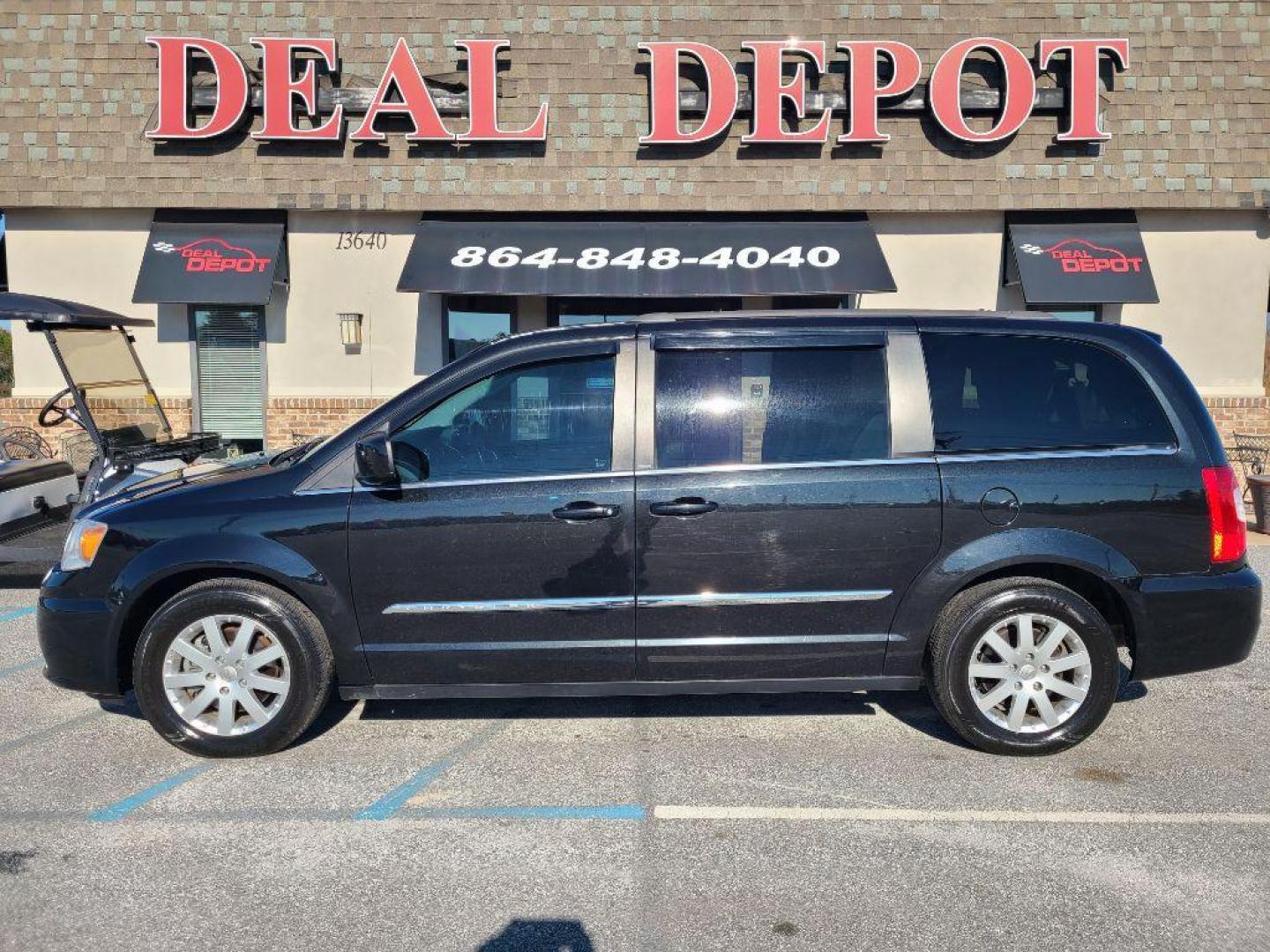 2013 BLACK CHRYSLER TOWN AND COUNTR TOURING (2C4RC1BG8DR) with an 3.6L engine, Automatic transmission, located at 13640 E Wade Hampton Blvd, Greer, SC, 29651, (864) 848-4040, 34.950825, -82.197464 - Photo#0
