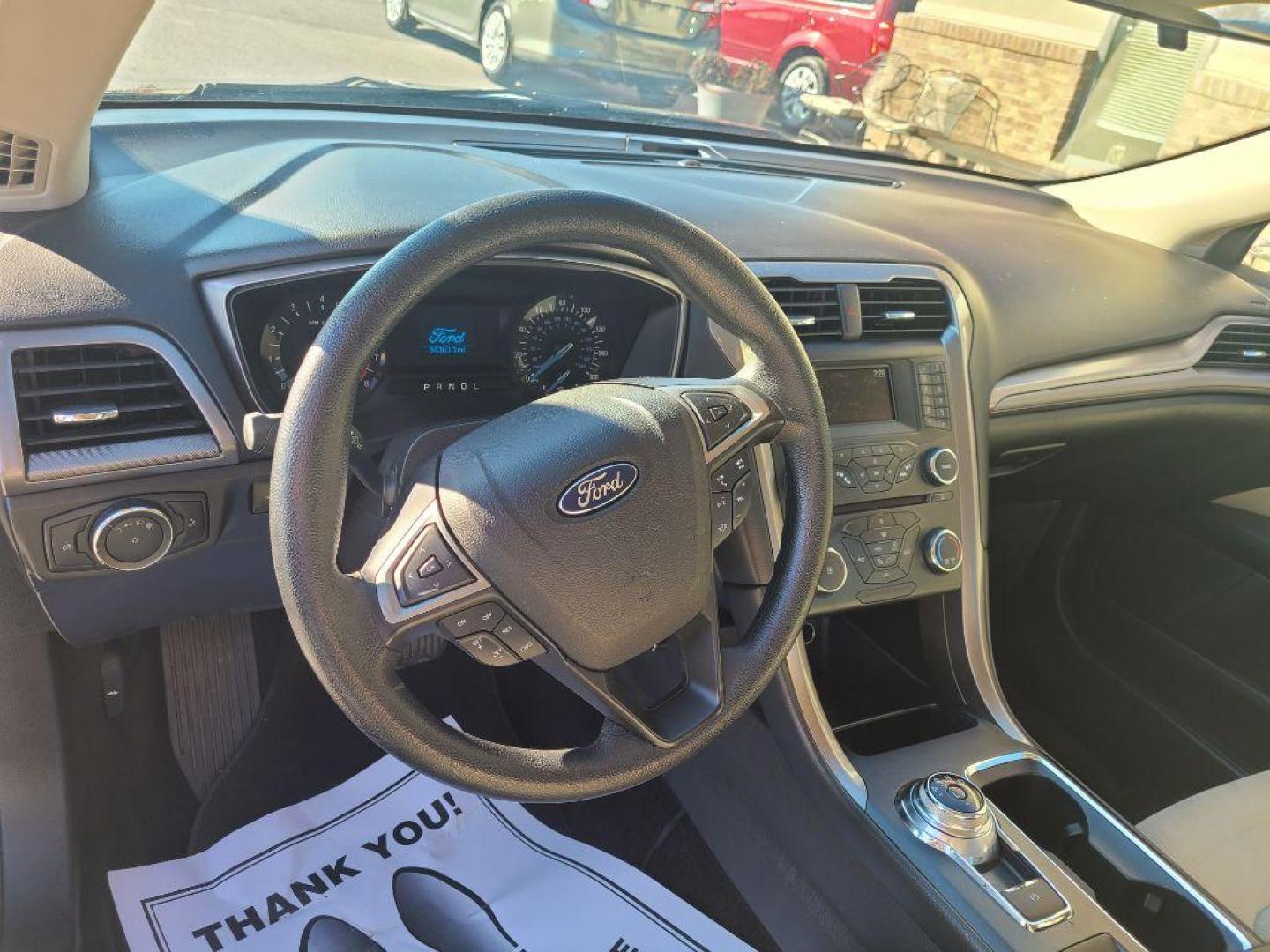 2017 BLACK FORD FUSION S (3FA6P0G74HR) with an 2.5L engine, Automatic transmission, located at 13640 E Wade Hampton Blvd, Greer, SC, 29651, (864) 848-4040, 34.950825, -82.197464 - Photo#8