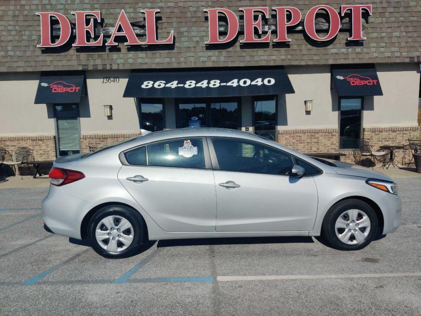 2017 SILVER KIA FORTE LX (3KPFK4A70HE) with an 2.0L engine, Automatic transmission, located at 13640 E Wade Hampton Blvd, Greer, SC, 29651, (864) 848-4040, 34.950825, -82.197464 - Photo#12