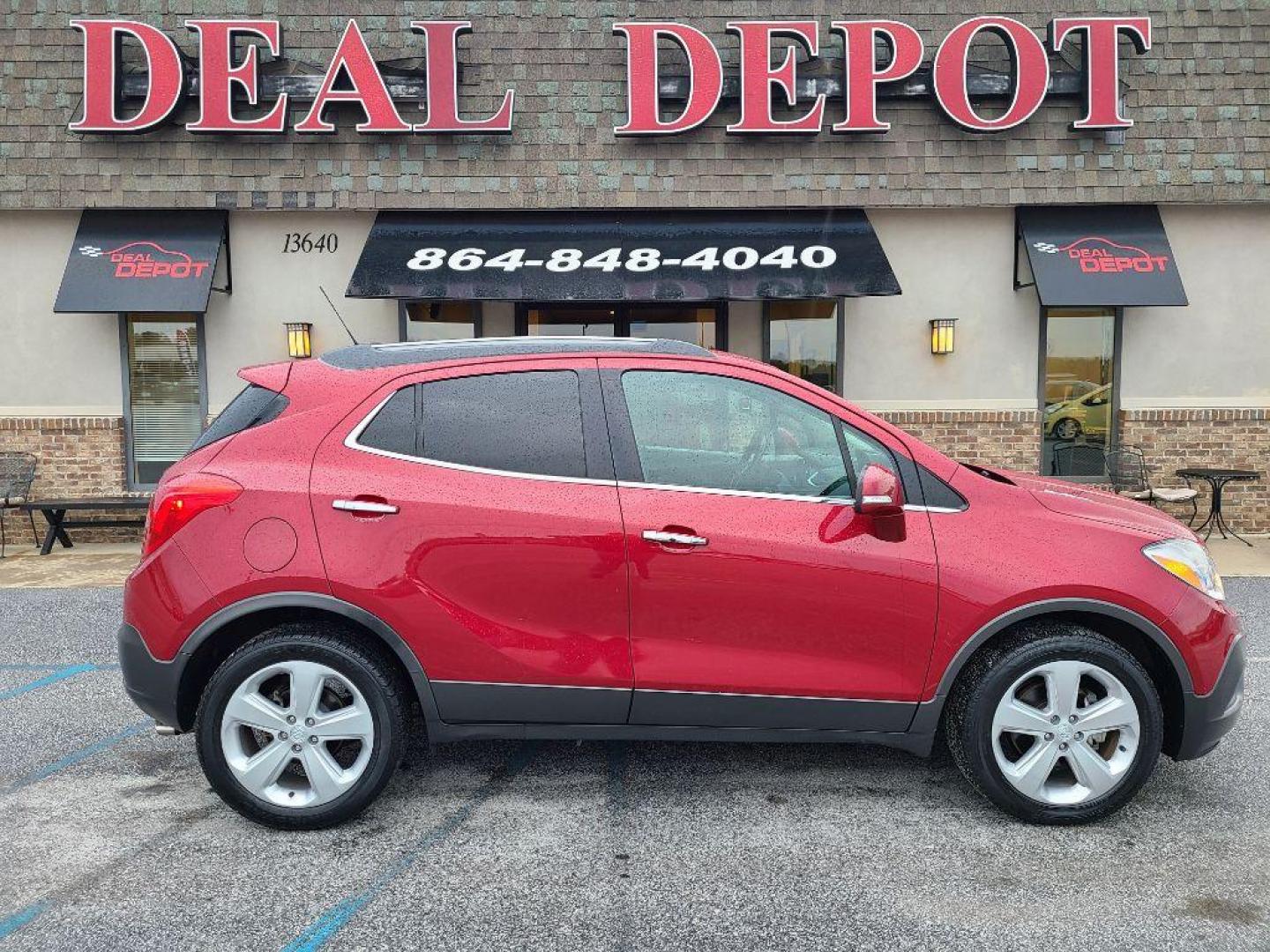 2015 RED BUICK ENCORE BASE (KL4CJASB0FB) with an 1.4L engine, Automatic transmission, located at 13640 E Wade Hampton Blvd, Greer, SC, 29651, (864) 848-4040, 34.950825, -82.197464 - Photo#13