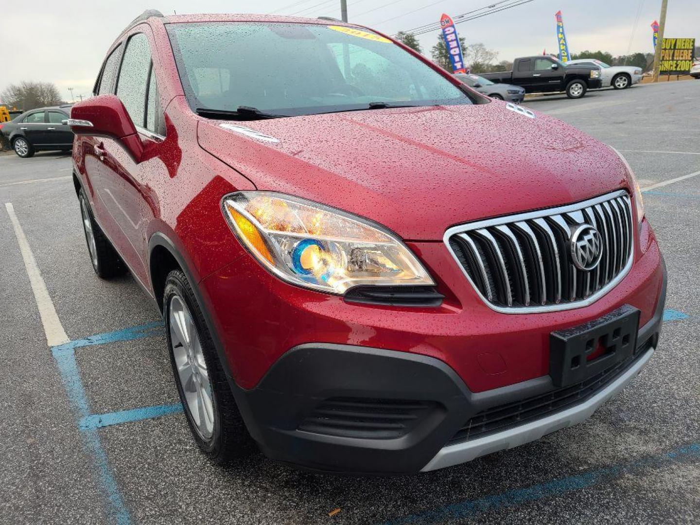 2015 RED BUICK ENCORE BASE (KL4CJASB0FB) with an 1.4L engine, Automatic transmission, located at 13640 E Wade Hampton Blvd, Greer, SC, 29651, (864) 848-4040, 34.950825, -82.197464 - Photo#3