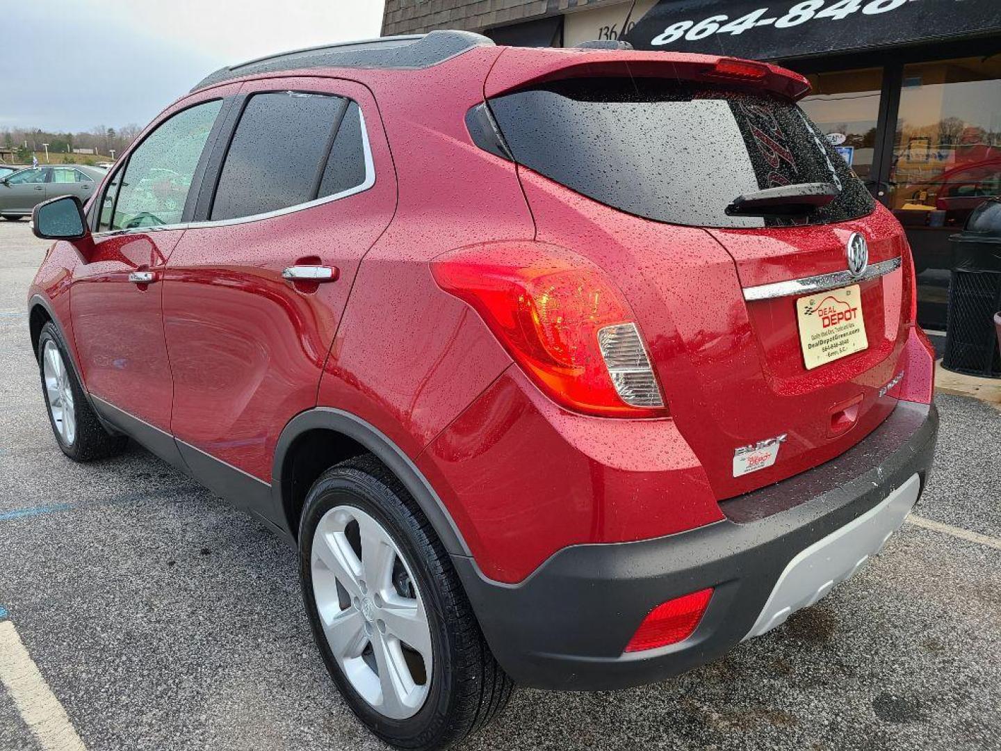 2015 RED BUICK ENCORE BASE (KL4CJASB0FB) with an 1.4L engine, Automatic transmission, located at 13640 E Wade Hampton Blvd, Greer, SC, 29651, (864) 848-4040, 34.950825, -82.197464 - Photo#4
