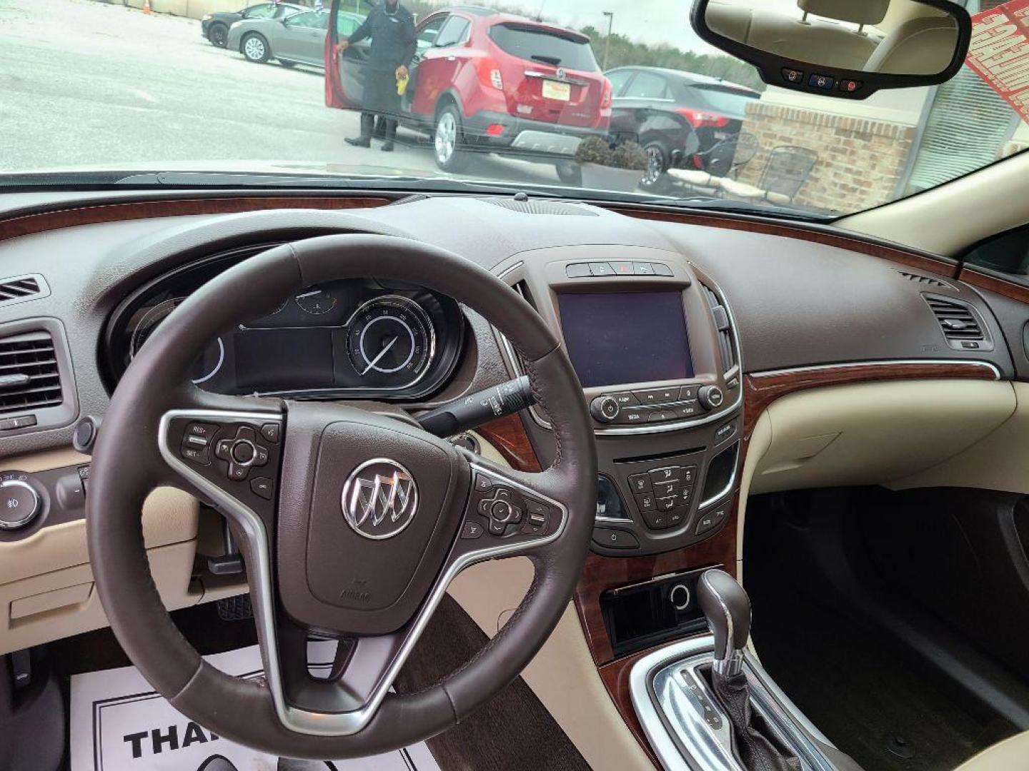 2015 GOLD BUICK REGAL PREMIUM I (2G4GN5EX7F9) with an 2.0L engine, Automatic transmission, located at 13640 E Wade Hampton Blvd, Greer, SC, 29651, (864) 848-4040, 34.950825, -82.197464 - Photo#8