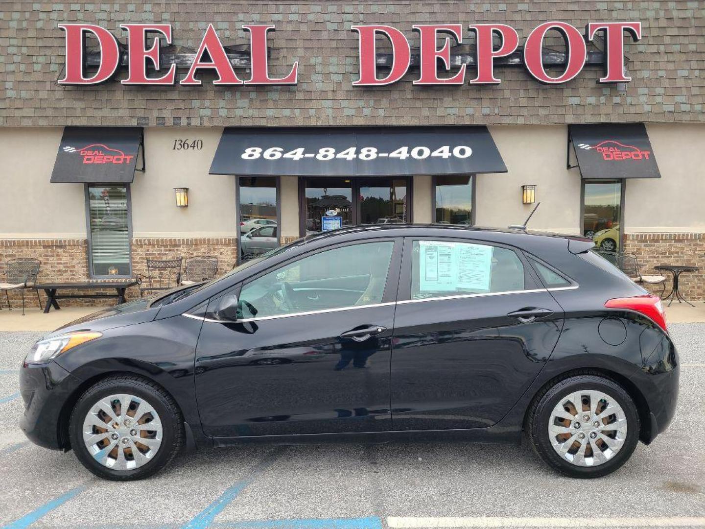 2016 BLACK HYUNDAI ELANTRA GT BASE (KMHD35LH2GU) with an 2.0L engine, 6-Speed Manual transmission, located at 13640 E Wade Hampton Blvd, Greer, SC, 29651, (864) 848-4040, 34.950825, -82.197464 - Photo#0